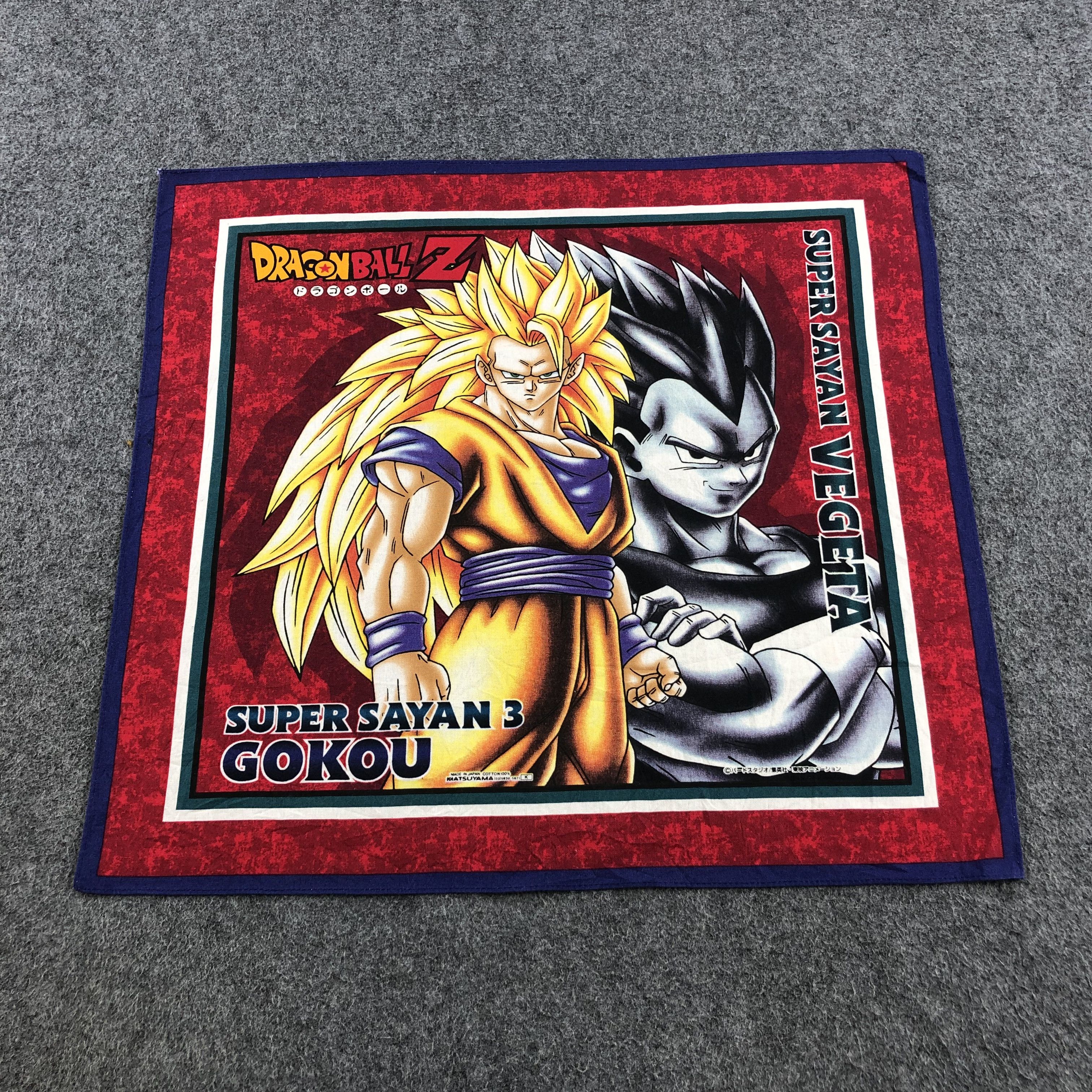 Anime × Japanese Brand × Vintage Dragon Ball Z Handkerchief Bandana Neckerchief X21 Size ONE SIZE - 1 Thumbnail