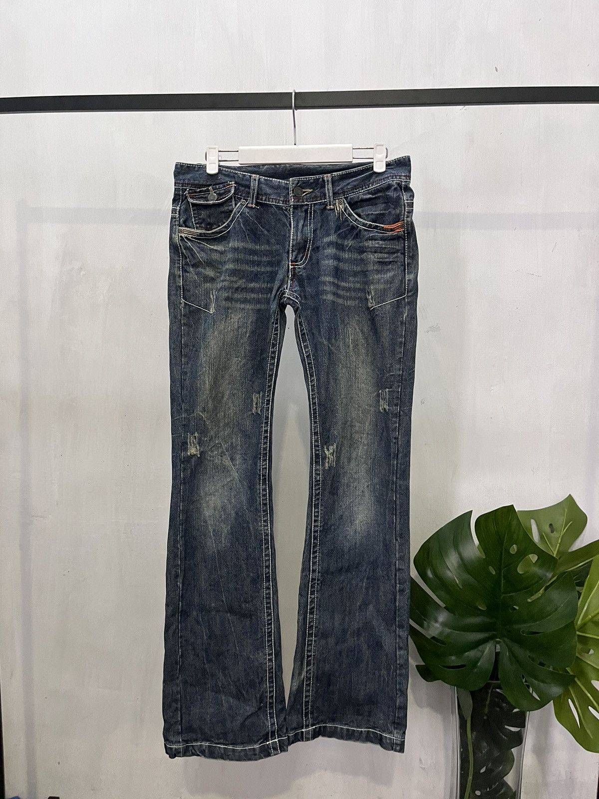 Japanese Brand Vtg bootcut denim jeans pants designer Size 32" / US 10 / IT 46 - 1 Thumbnail