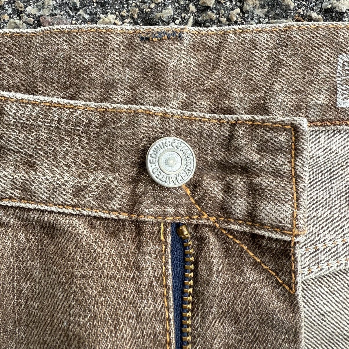 Edwin × Jean × Vintage VINTAGE EDWIN BROWN FADED JEAN DENIM PANTS Size US 30 / EU 46 - 8 Thumbnail
