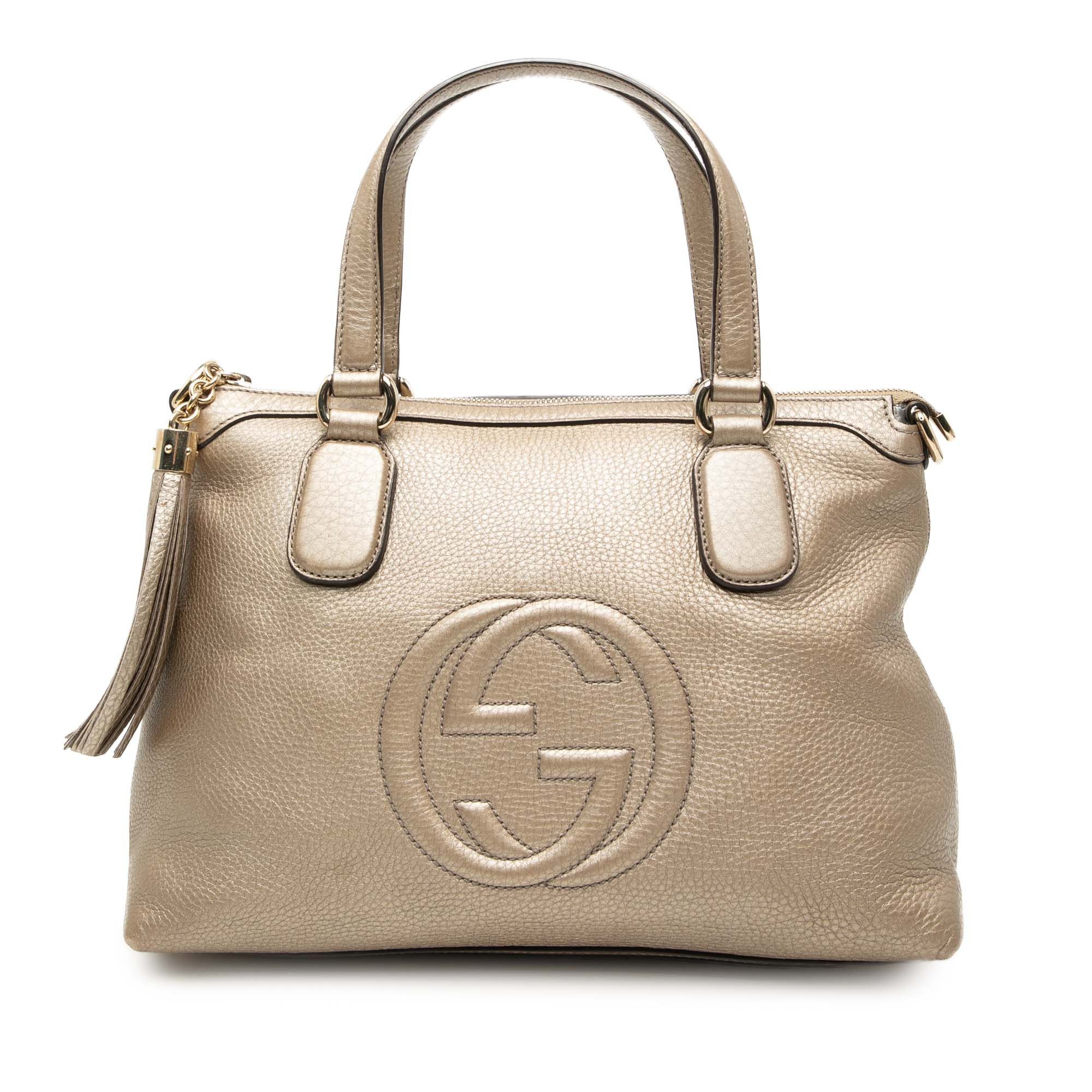 Gucci Small Metallic Leather Soho Working Satchel Size ONE SIZE - 1 Thumbnail