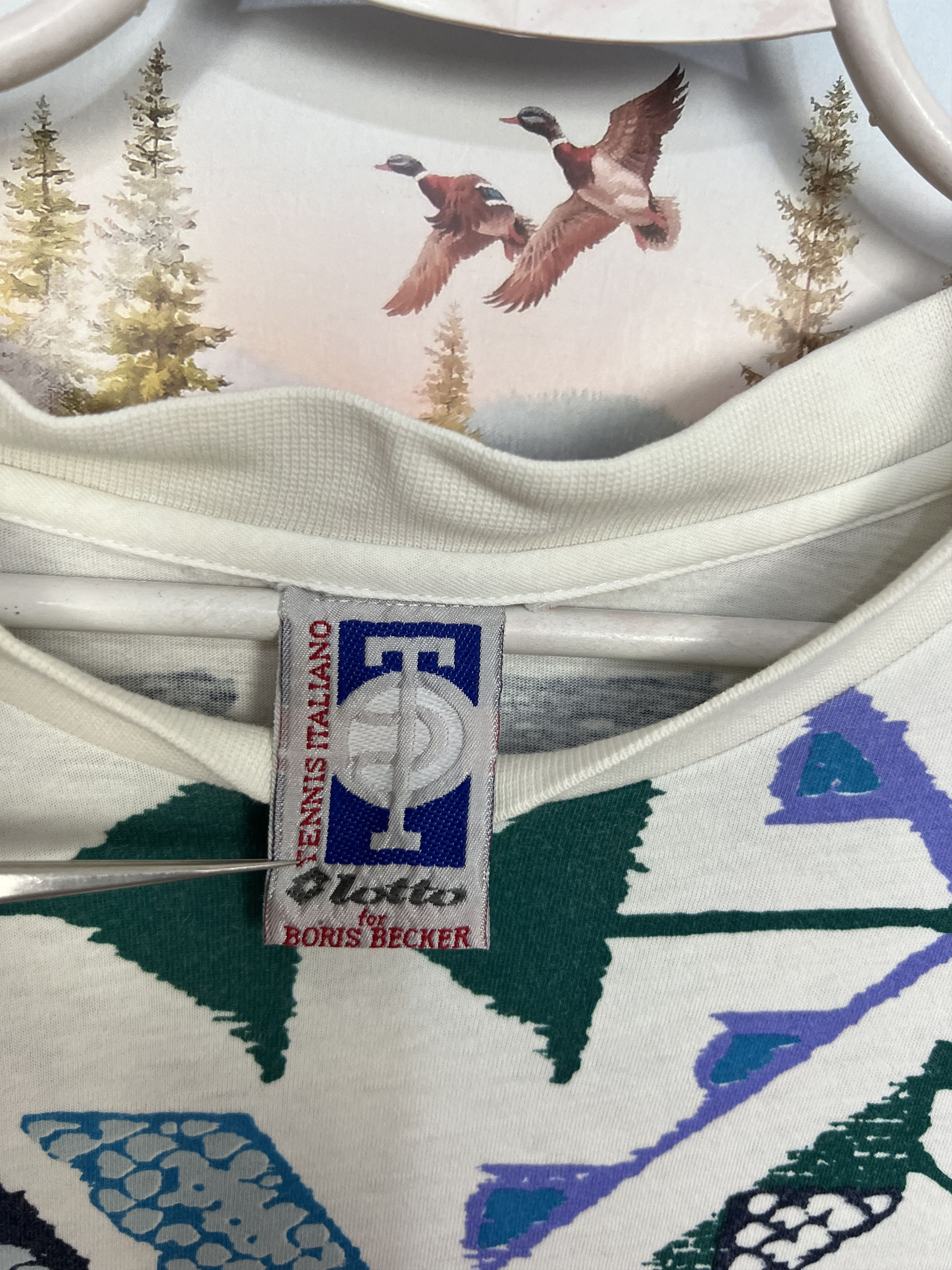 Lotto Sport Vintage 90's Lotto ATP Tour Boris Becker Tennis Shirt Jersey Size US L / EU 52-54 / 3 - 5 Thumbnail