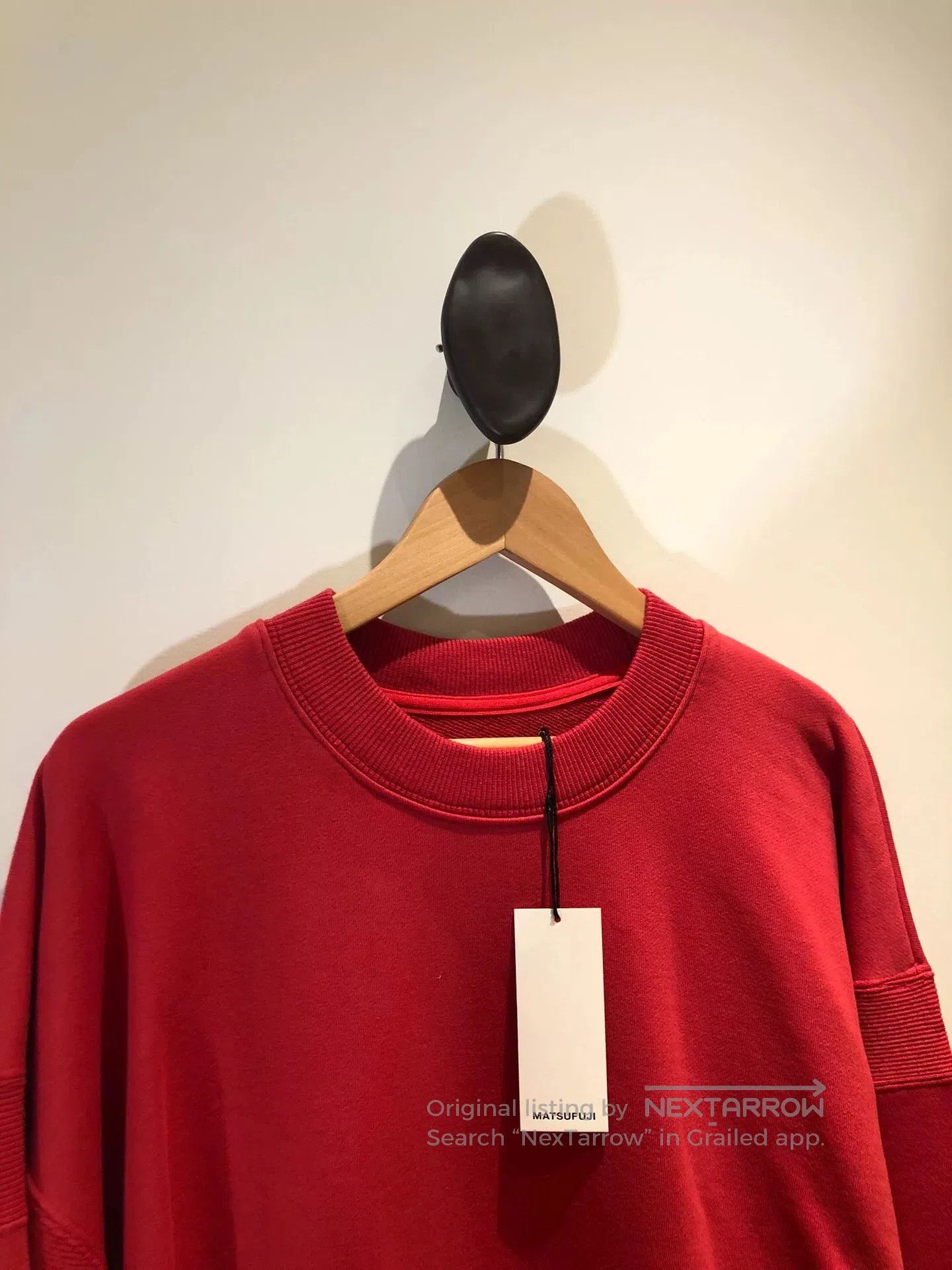 Fujito MATSUFUJI Red Pullover Hoodie. Size US L / EU 52-54 / 3 - 3 Thumbnail