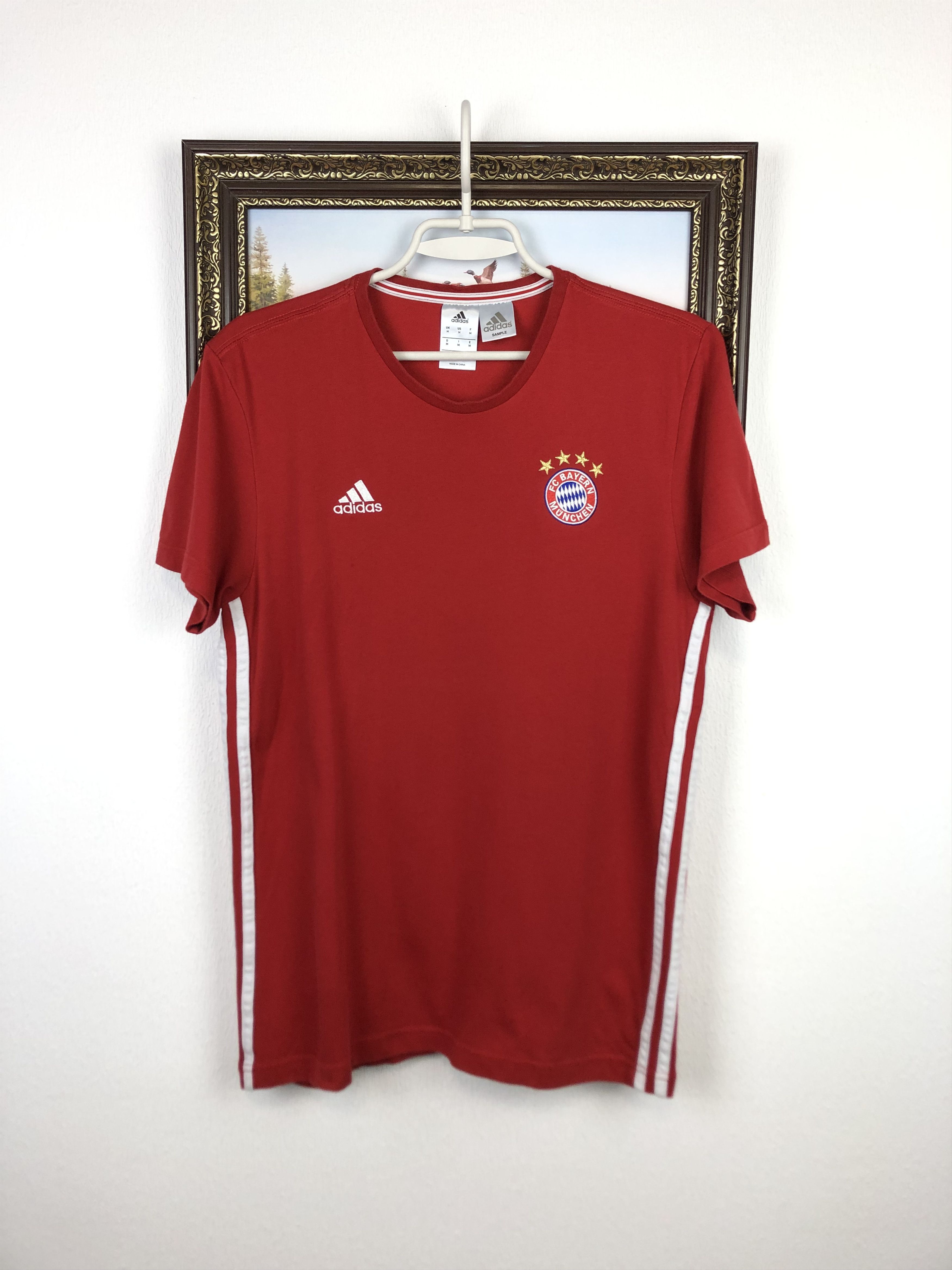 Adidas Adidas Bayern Munich Football Shirt Soccer Train Tee Hype Size US M / EU 48-50 / 2 - 1 Thumbnail