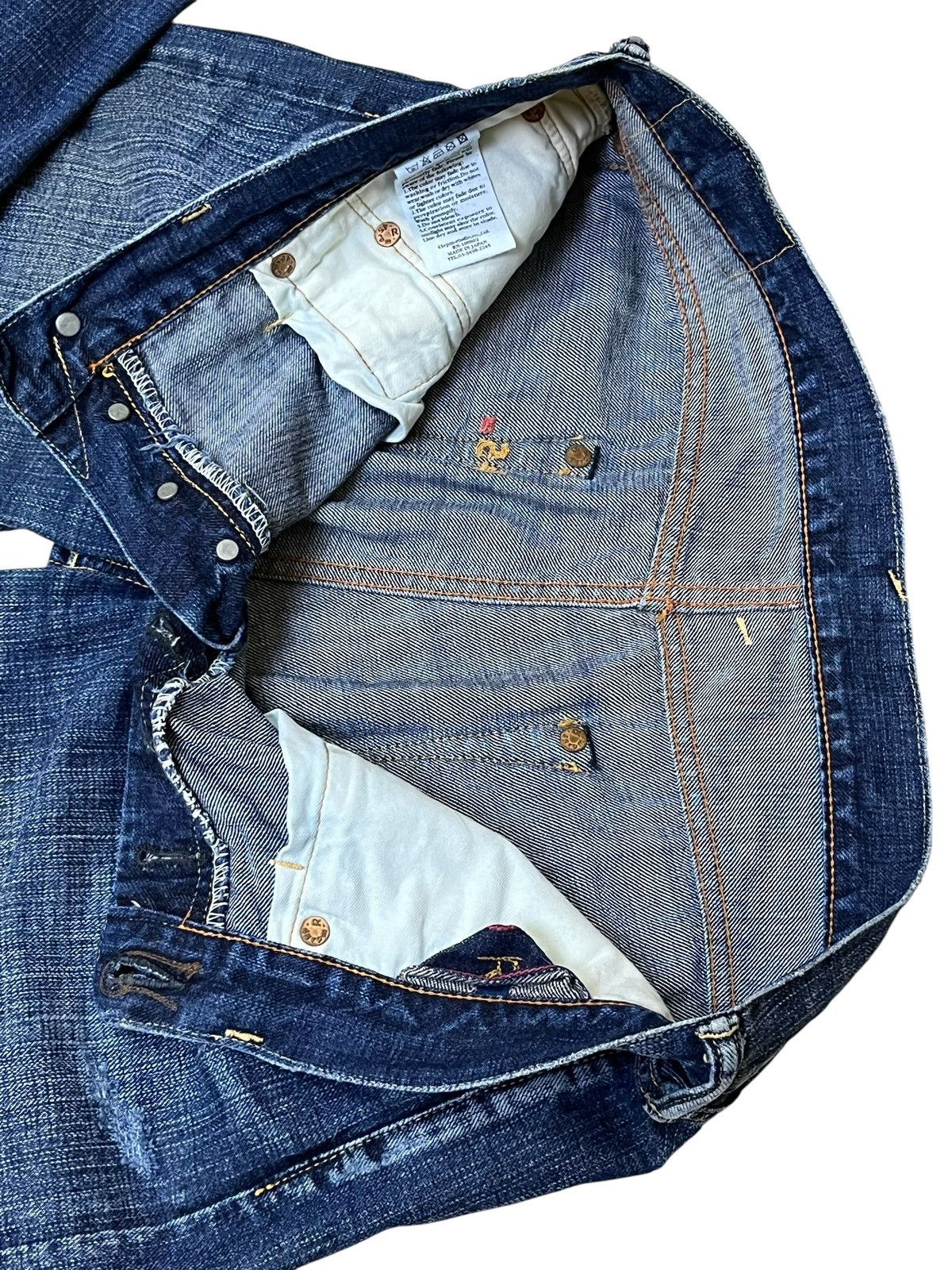 45rpm r.i.p🔥Vintage 45RPM STUDIO ripped made in japan jeans Size US 34 / EU 50 - 14 Thumbnail