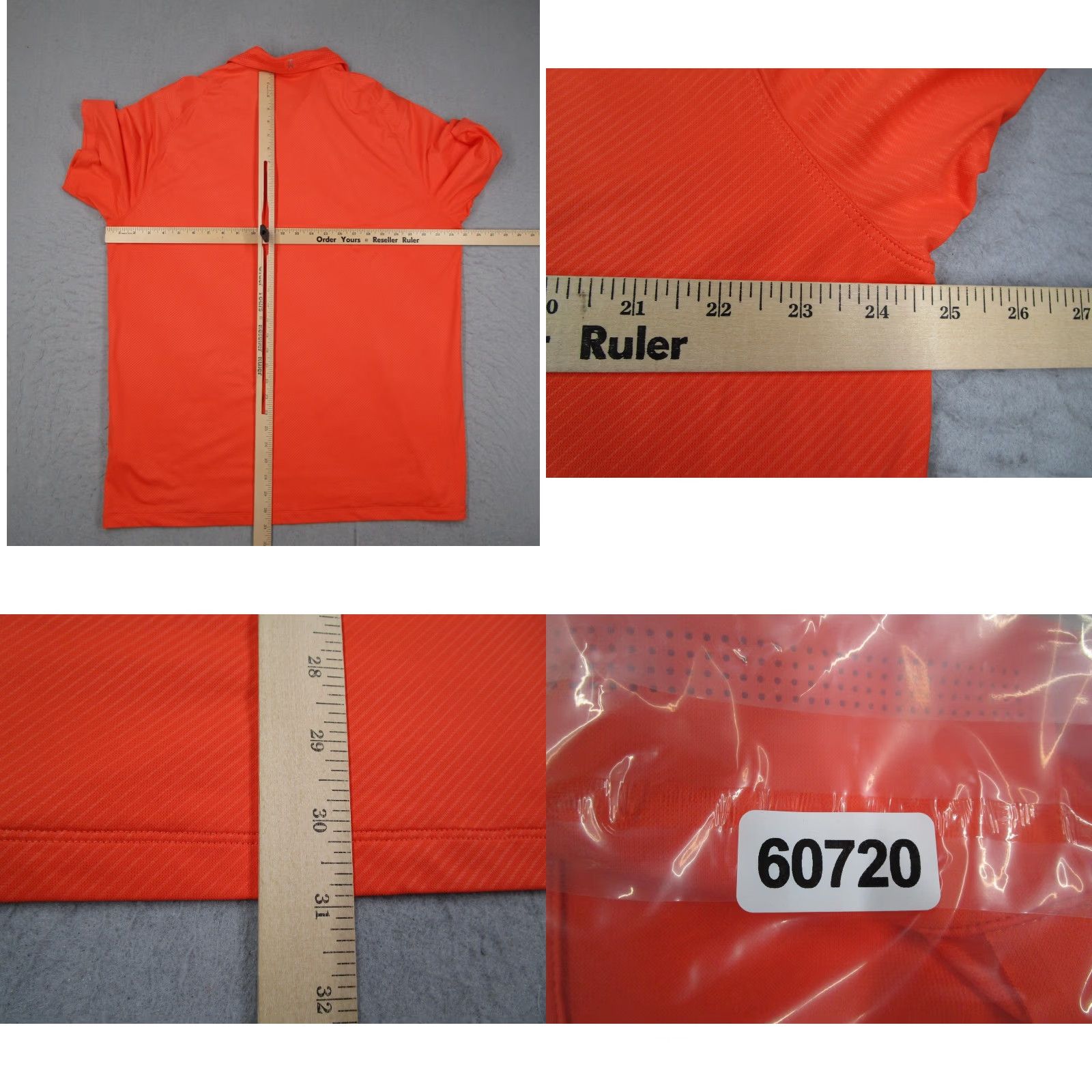 Nike Nike Polo Shirt Mens XL Orange Dri-FIT Tiger Woods Collection Golf Performance Striped Lightweight Moisture Wicking 605497-841 Size US XL / EU 56 / 4 - 8 Thumbnail