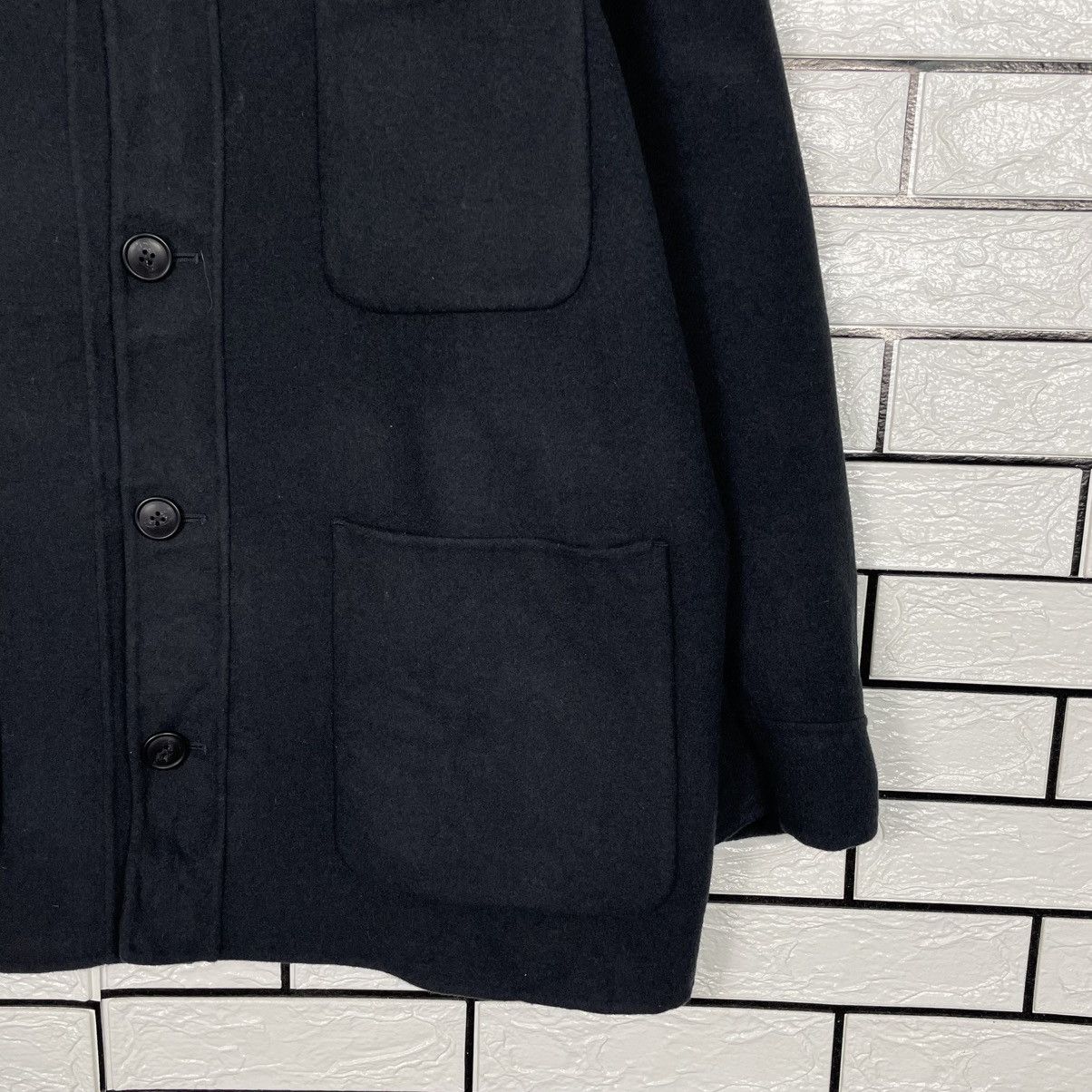 Jil Sander × Uniqlo Uniqlo x Jil Sander Wool Black Jacket Size US XL / EU 56 / 4 - 4 Thumbnail