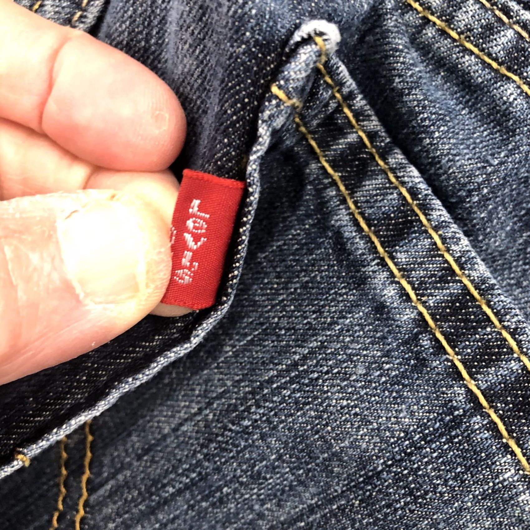 Levi's VINTAGE Levis 514 Jeans Mens 34x34 Slim Straight Denim Blue Cotton Zip 5-Pocket Logo Size US 34 / EU 50 - 7 Thumbnail