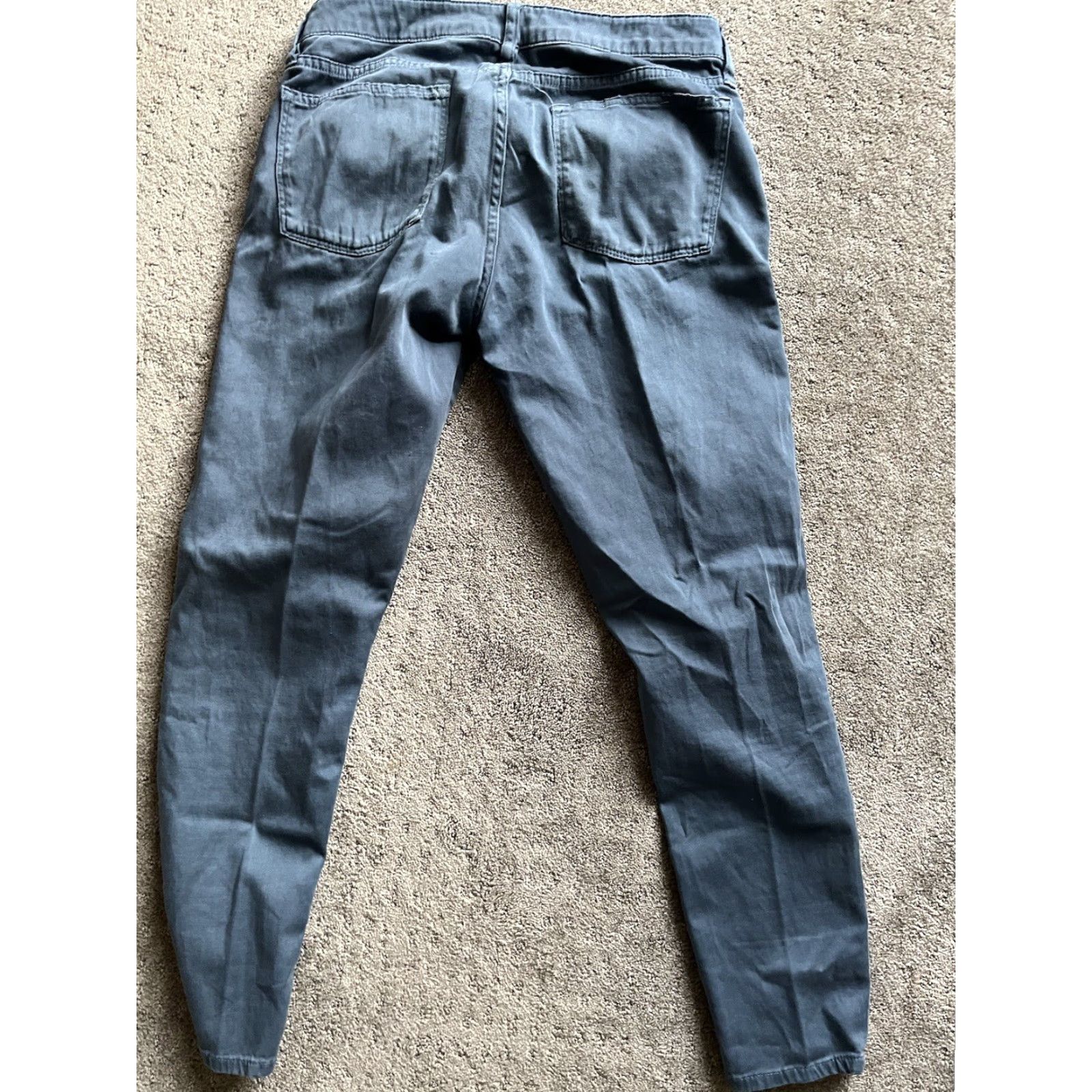 J.Crew J.CREW Jeans Women's 27 Blue Sateen Skinny Stretch Mid Rise 5-Pocket Cotton Blend Womens Size 27" / US 4 / IT 40 - 3 Thumbnail