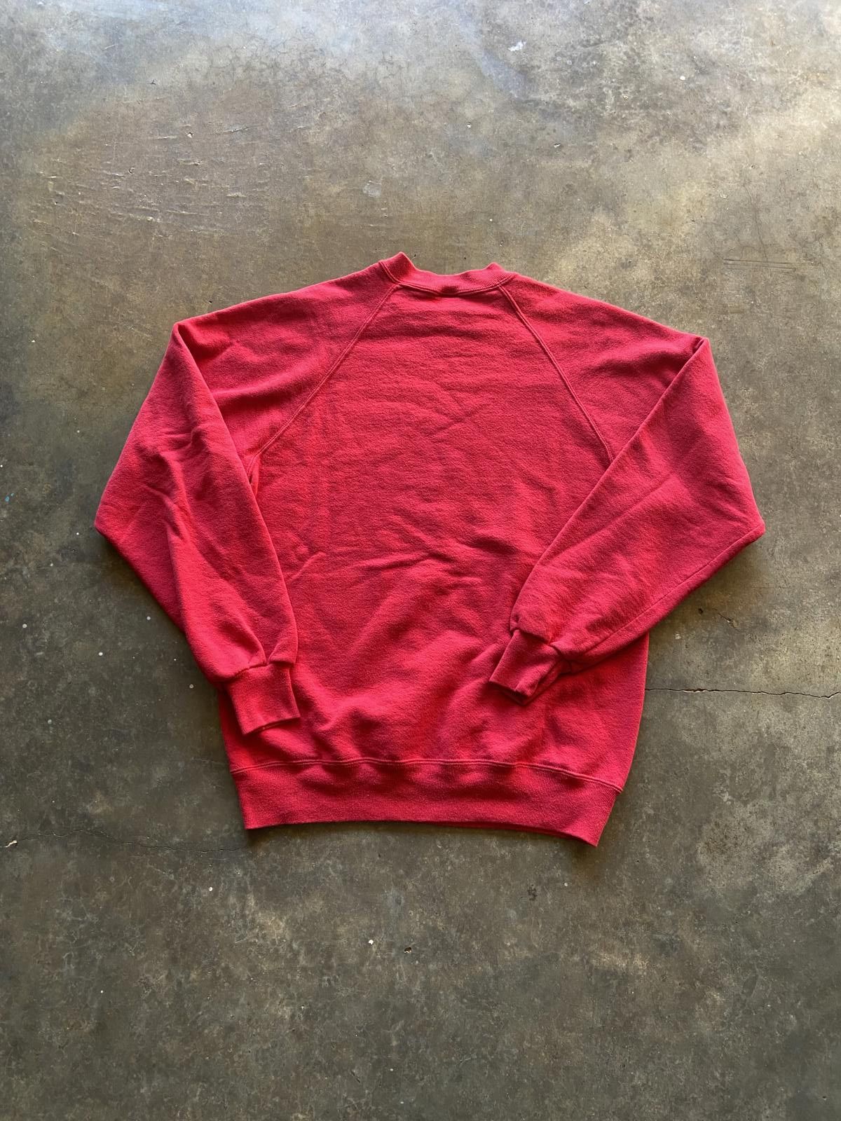 Jerzees Vintage 90s Boxy USA Made Jerzees Red Crewneck Large Size US L / EU 52-54 / 3 - 3 Thumbnail