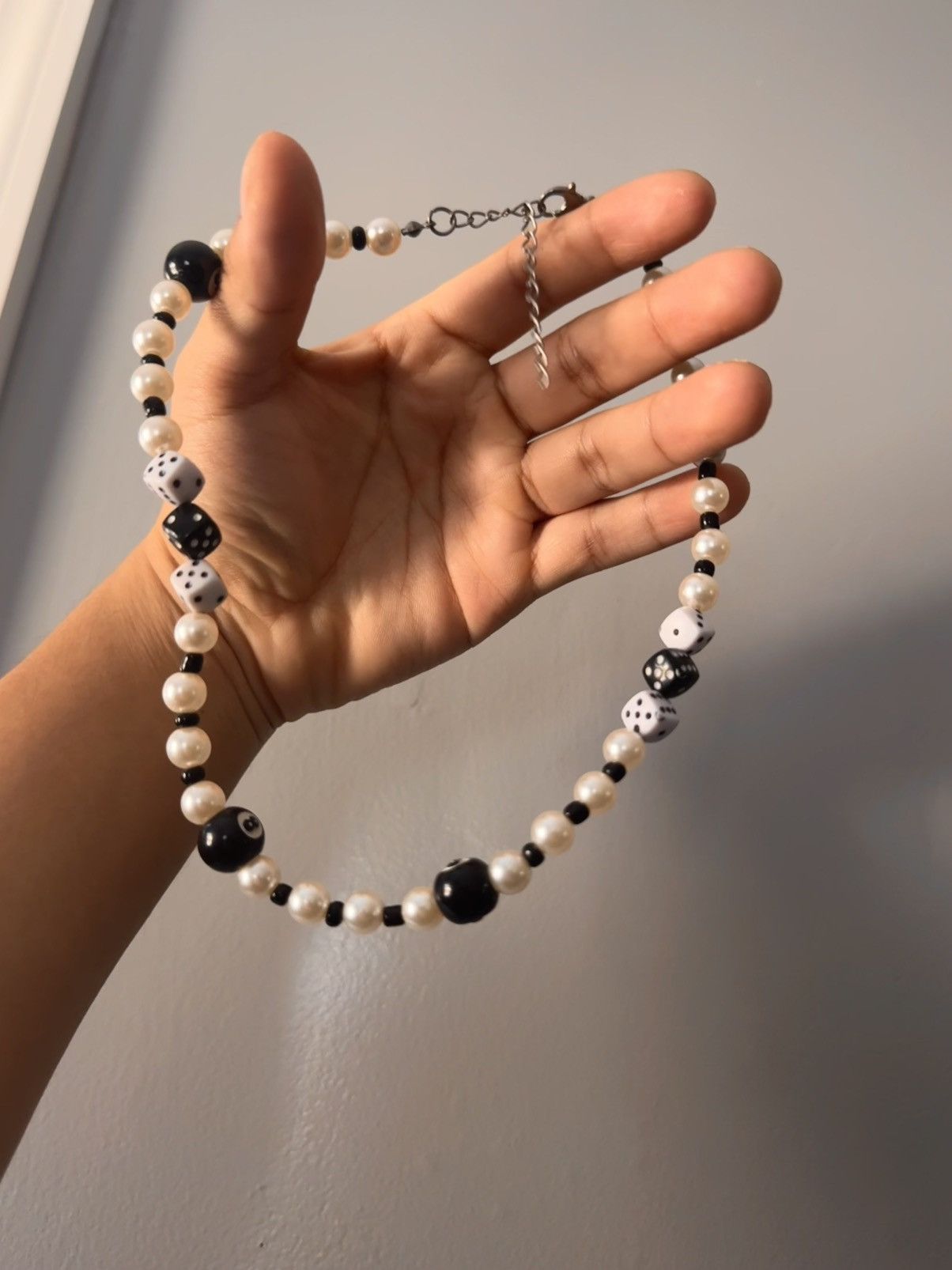 Jewelry × Vintage Pearl 8 Ball Dice Vintage Necklace Size ONE SIZE - 1 Thumbnail