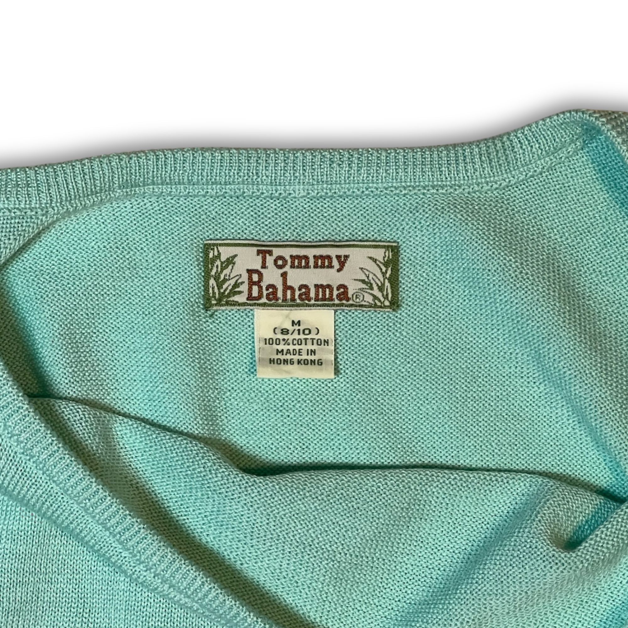 Tommy Bahama Tommy Bahama Womens Light Teal Tank Top M 100% Cotton Casual Size M / US 6-8 / IT 42-44 - 5 Thumbnail