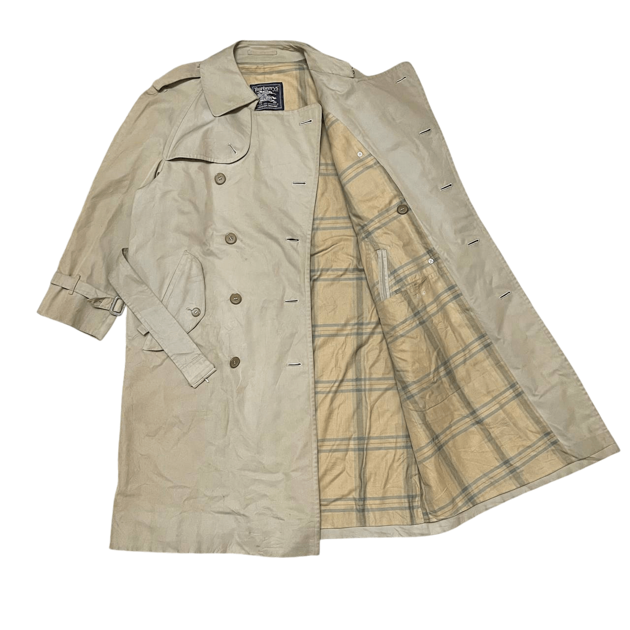 Burberry Vintage Burberry Trench Coat Double Breasted Size US M / EU 48-50 / 2 - 1 Thumbnail