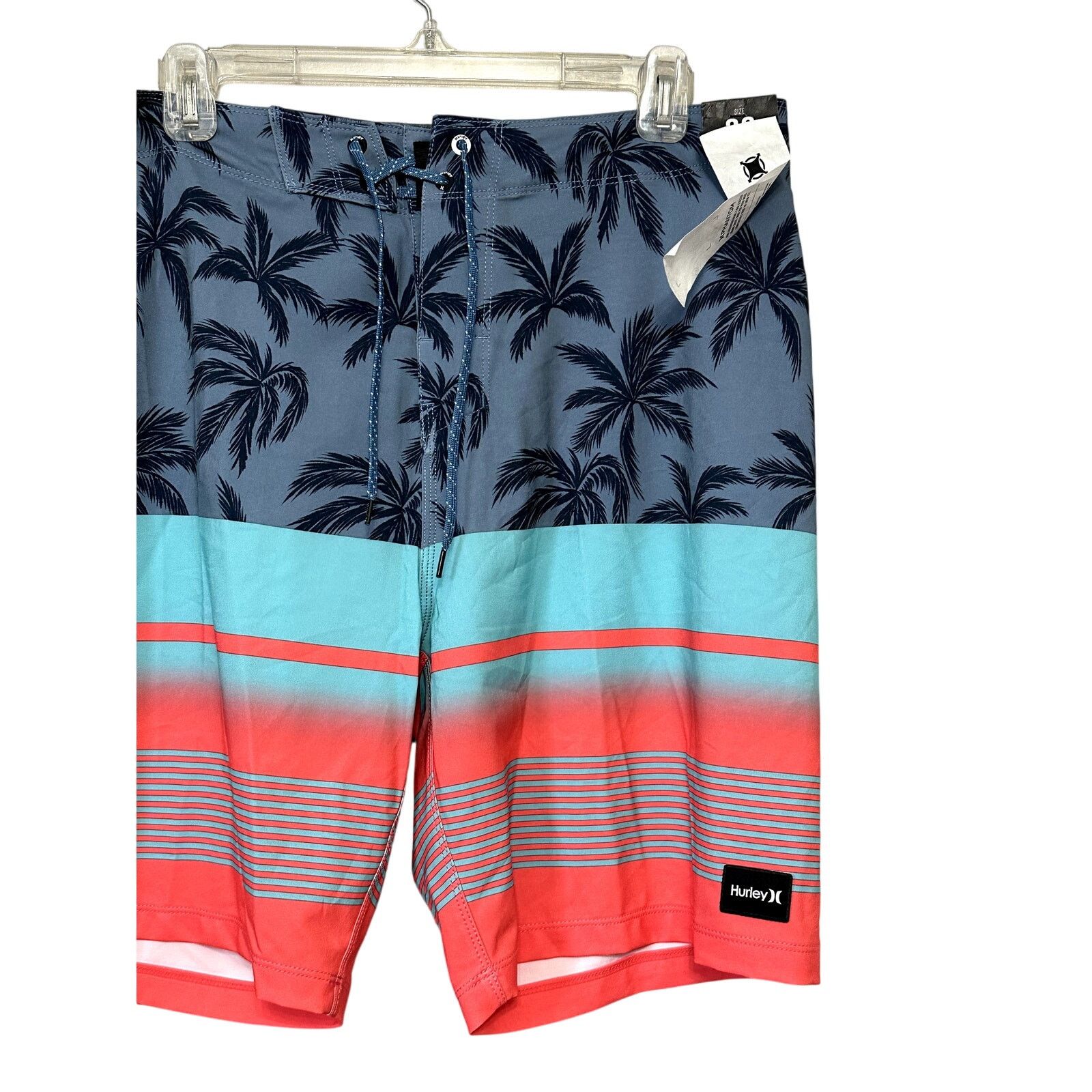 Hurley Hurley Board Shorts Palm Tree Phantom Multicolor M 30 NWT Size US 30 / EU 46 - 3 Thumbnail