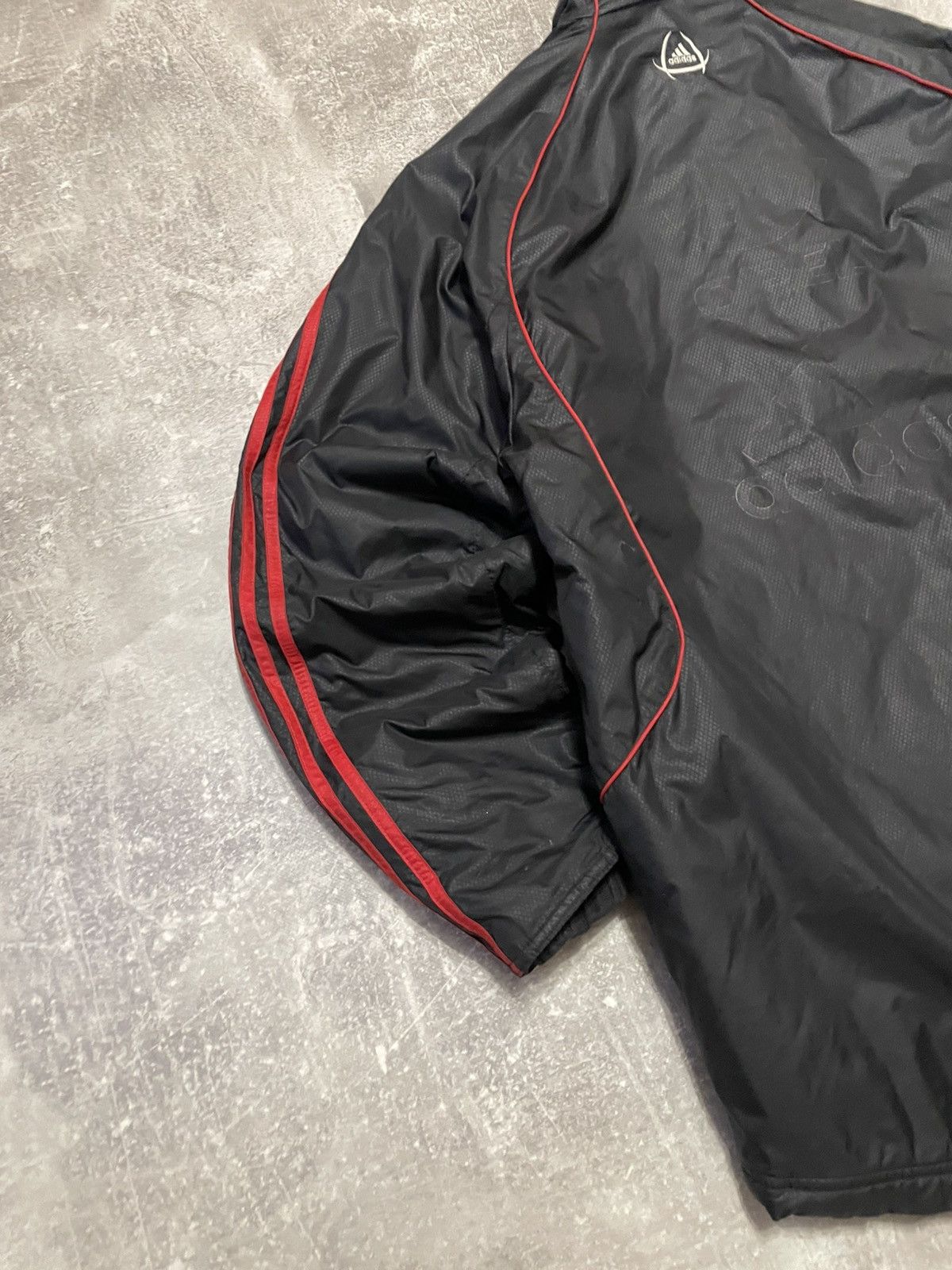 Adidas × Vintage Vintage Adidas AC Milan Soccer Jacket Parka Logo Opel Size US S / EU 44-46 / 1 - 19 Thumbnail