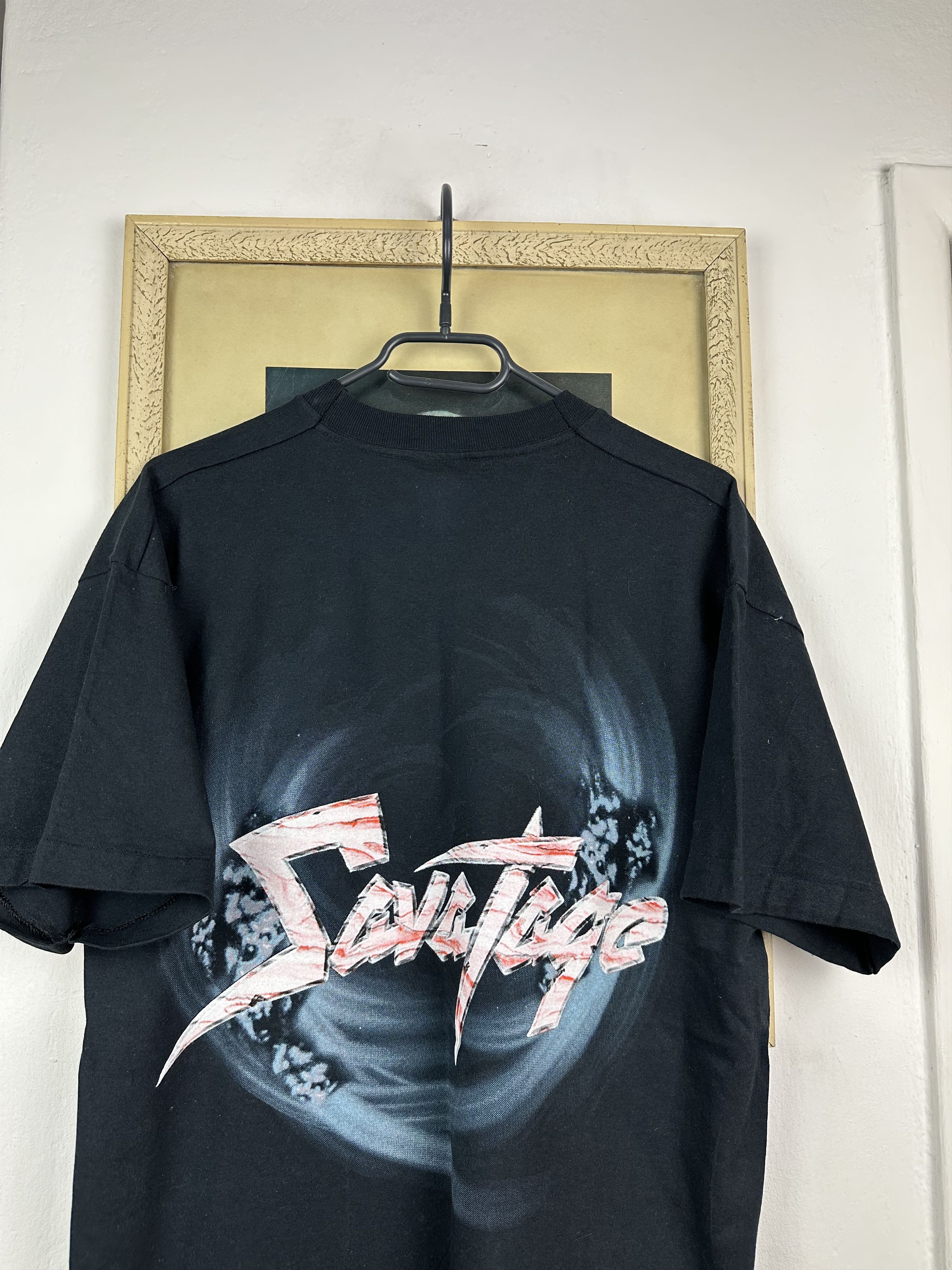 Band Tees × Vintage Vintage 90's Deadstock Savatage Band Shirt Metal Tee Rare Size US L / EU 52-54 / 3 - 12 Thumbnail