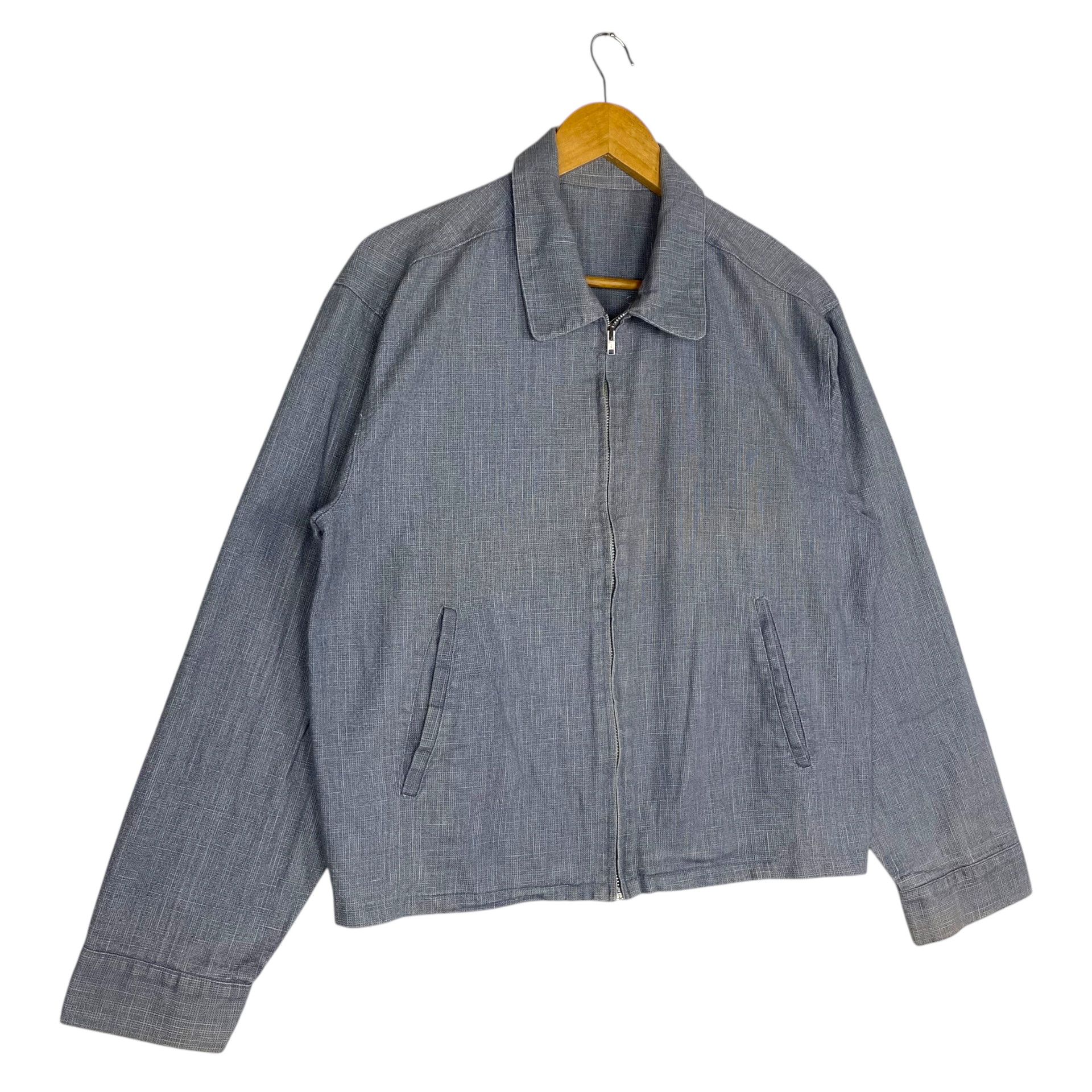 Japanese Brand 💥 SLUMMING JAPAN CHAMBRAY BLOUSON JACKET Size US M / EU 48-50 / 2 - 4 Thumbnail