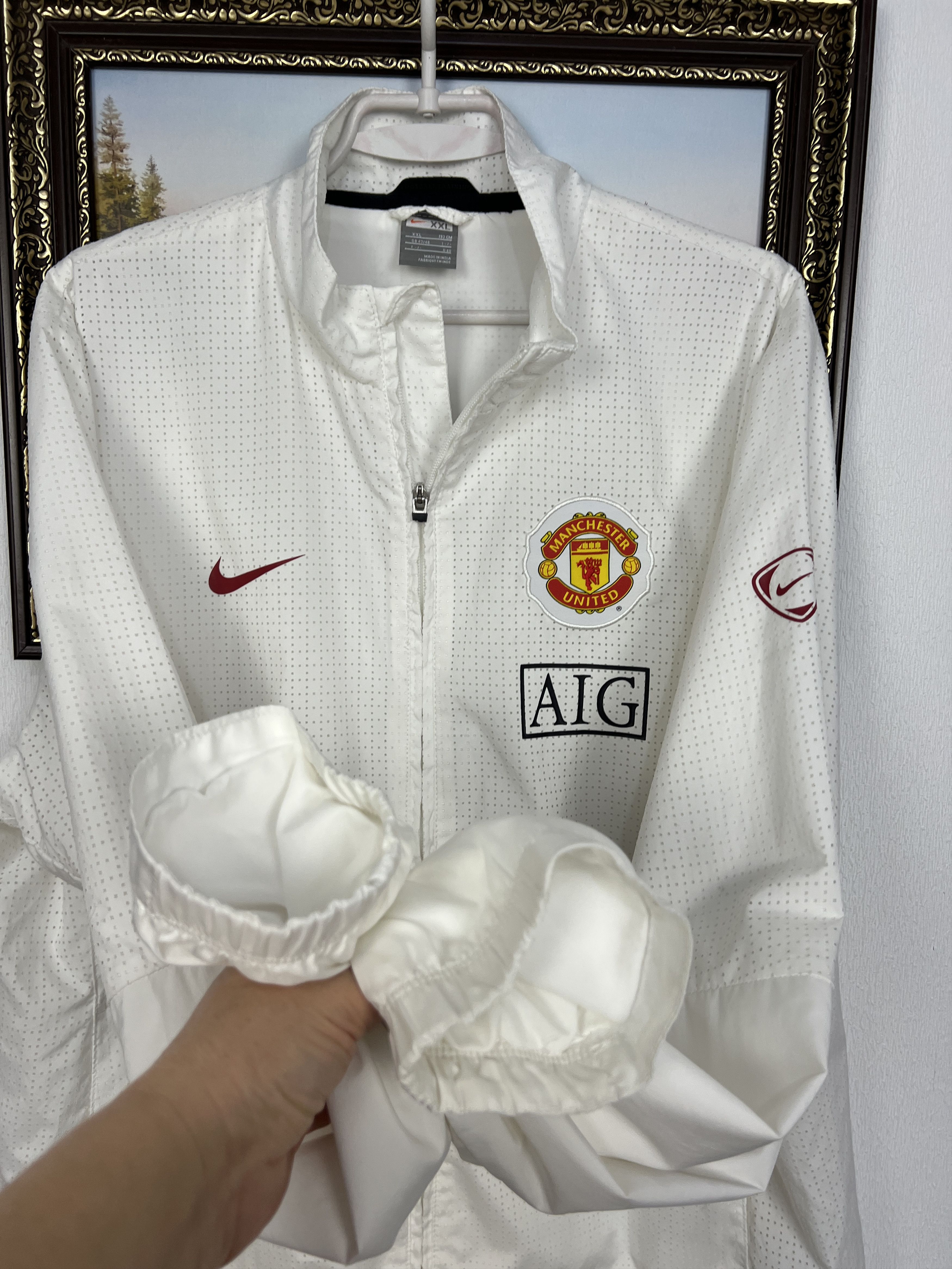 Nike Vintage Manchester United Football Jacket Soccer Track Top Size US XXL / EU 58 / 5 - 6 Thumbnail