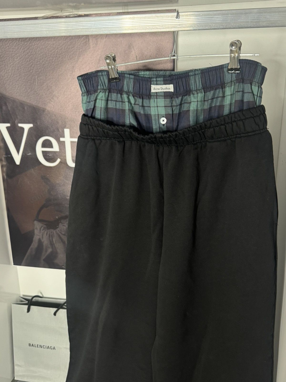 Acne Studios ✅ Acne Studios Double Waist Sweatpants Black Blue S Size US 32 / EU 48 - 3 Thumbnail
