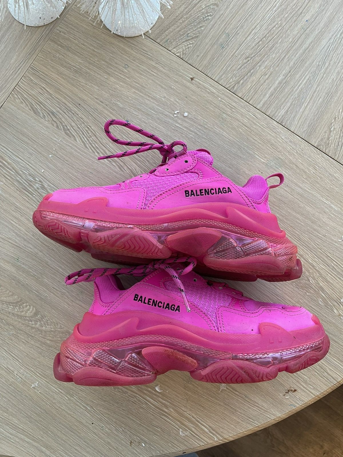 Balenciaga Pink Balenciaga Triple S Size US 6.5 / IT 36.5 - 1 Thumbnail