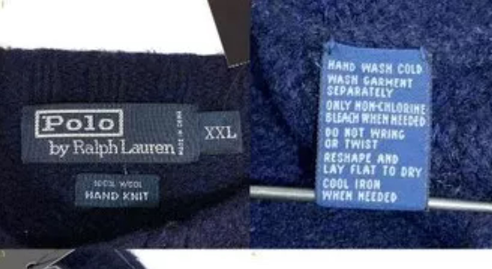 Polo Ralph Lauren Vintage Polo Ralph Lauren Big Star Hand Knit Wool Sweater Size US XXL / EU 58 / 5 - 4 Thumbnail