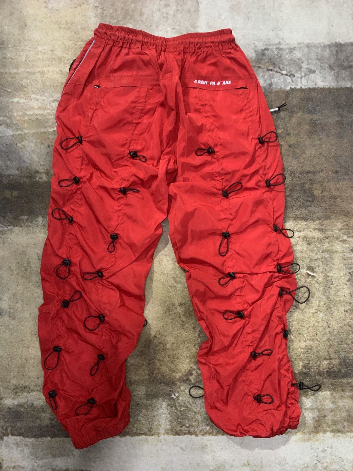 Vintage Streetwear Red Cargo Pants Size US 32 / EU 48 - 2 Thumbnail