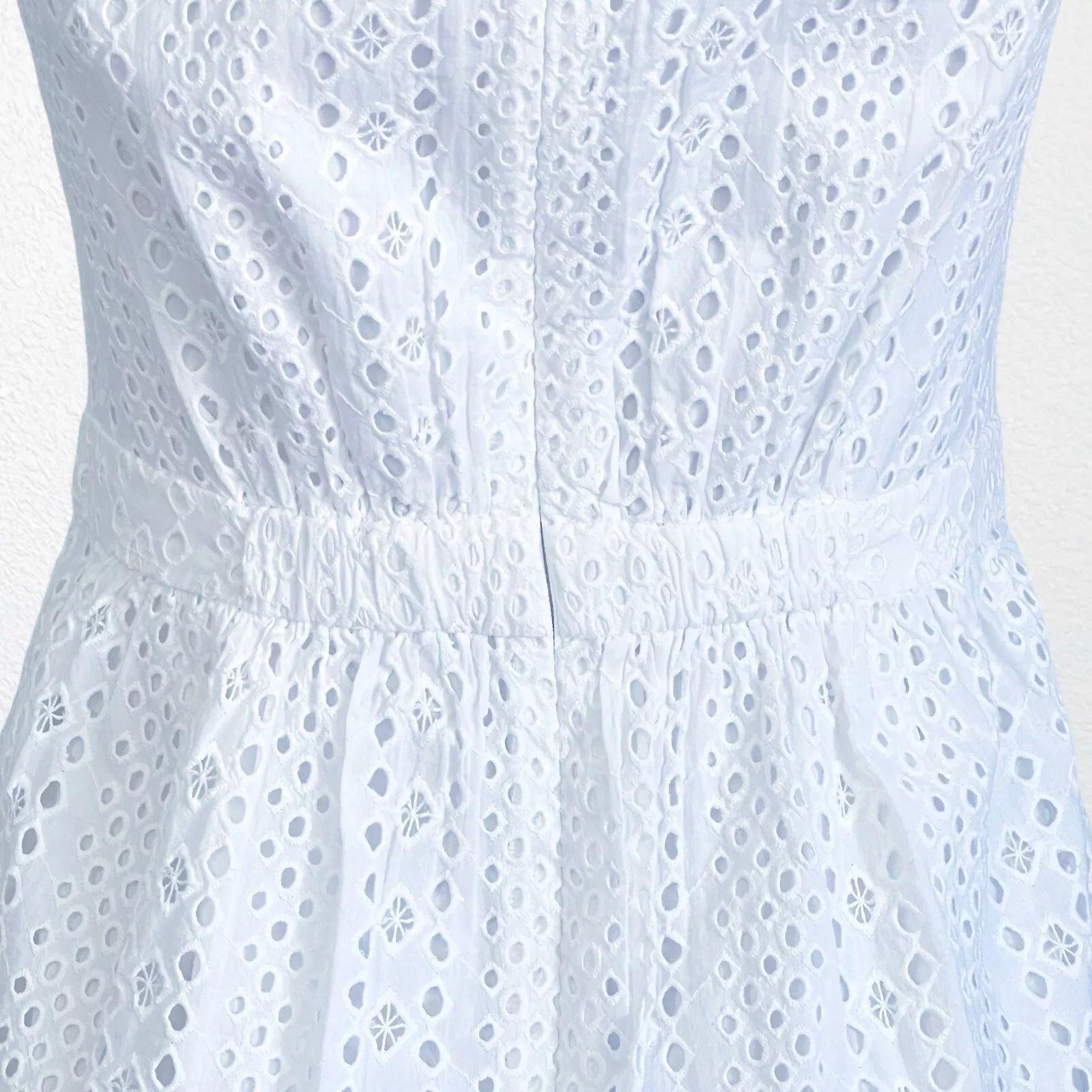 J.Crew Size 00 | J CREW White Cotton Eyelet Lace Sleeveless Dress Size XXS / US 00 / IT 34 - 12 Thumbnail