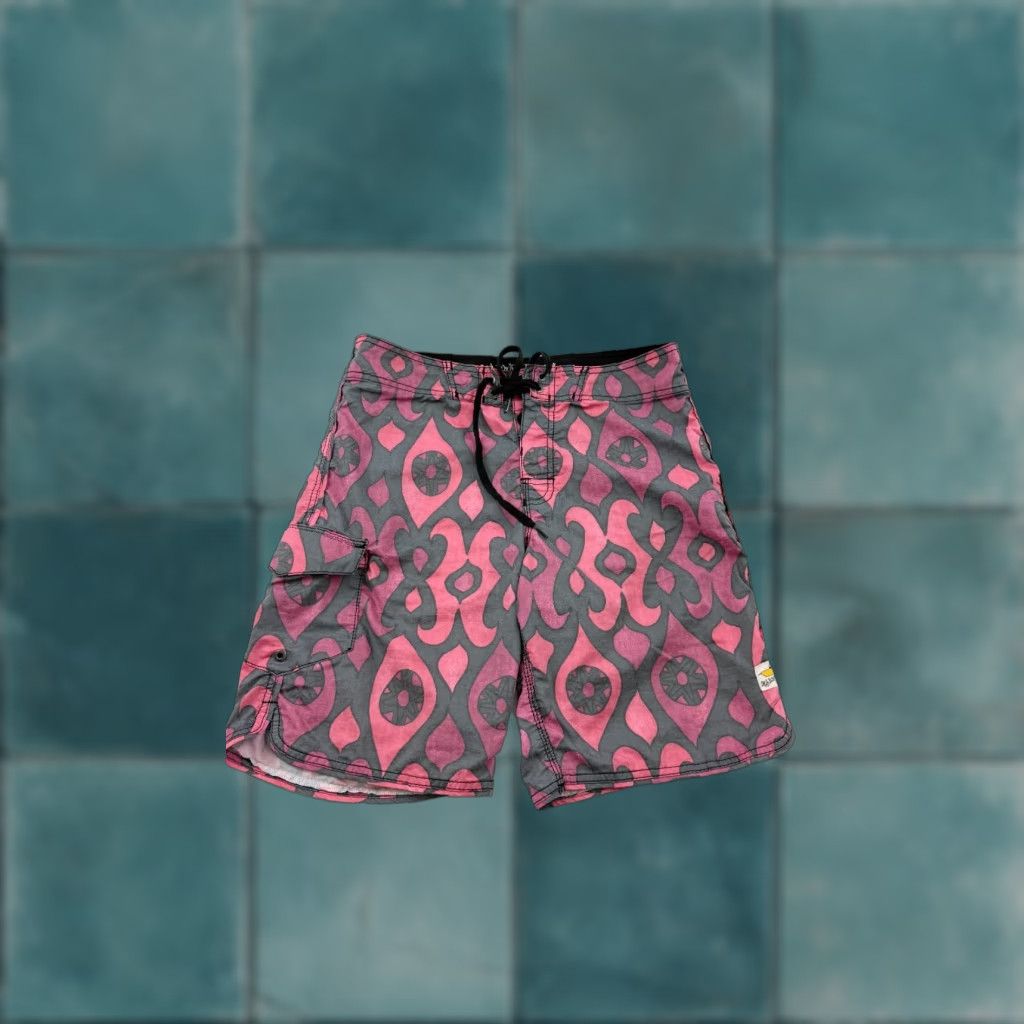 Billabong Billabong Mens 31 Swim Trunks Multi Geometric Drawstring Beach Water Polo Size US 31 - 1 Thumbnail