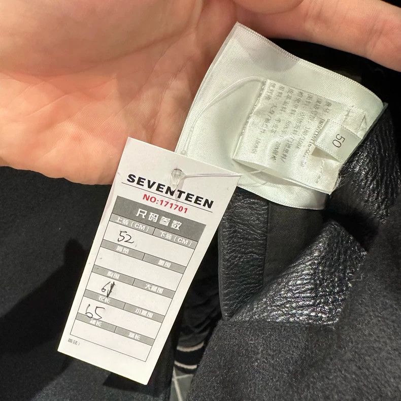 Givenchy Givenchy Size52 Black Printing Leather Baseball Jacket, Siz Size US M / EU 48-50 / 2 - 9 Thumbnail
