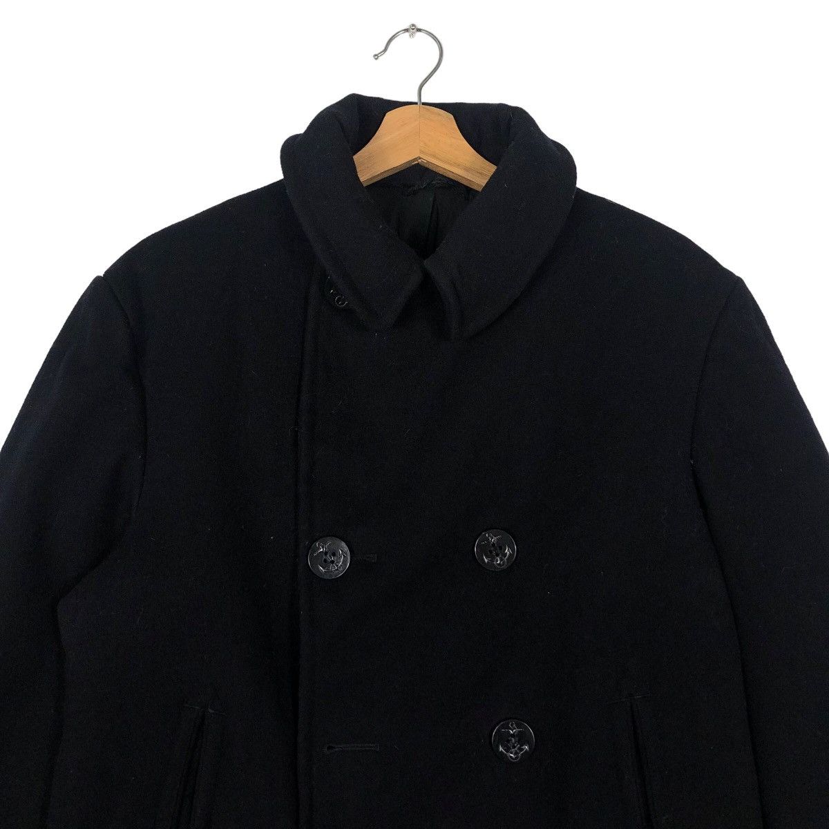 Vintage 🔥40’s True Vintage U.S Navy Wool Double Breast Jacket WWII Size US M / EU 48-50 / 2 - 2 Thumbnail
