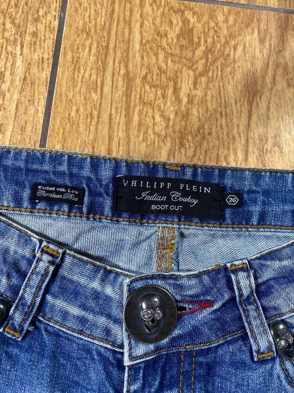Philipp Plein Vintage Philipp Plein Skull Logo Denim Shorts Size US 26 / EU 42 - 17 Thumbnail