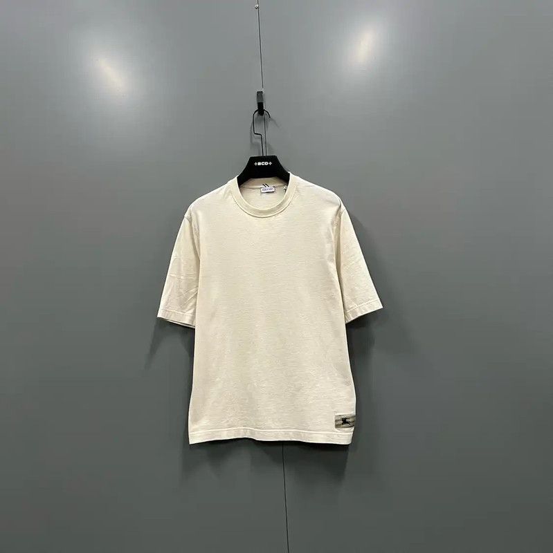 Burberry Summer Off-White Cotton Short Sleeve T-Shirt