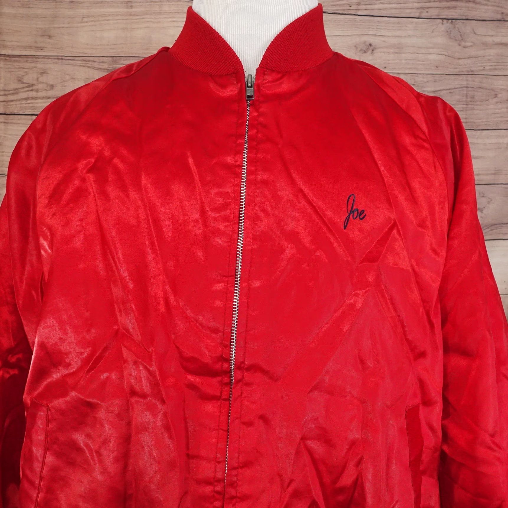 Vintage Vintage King Louie Satin Bomber Jacket Men XL Red US Vintage 90s Casual Size US XL / EU 56 / 4 - 4 Thumbnail
