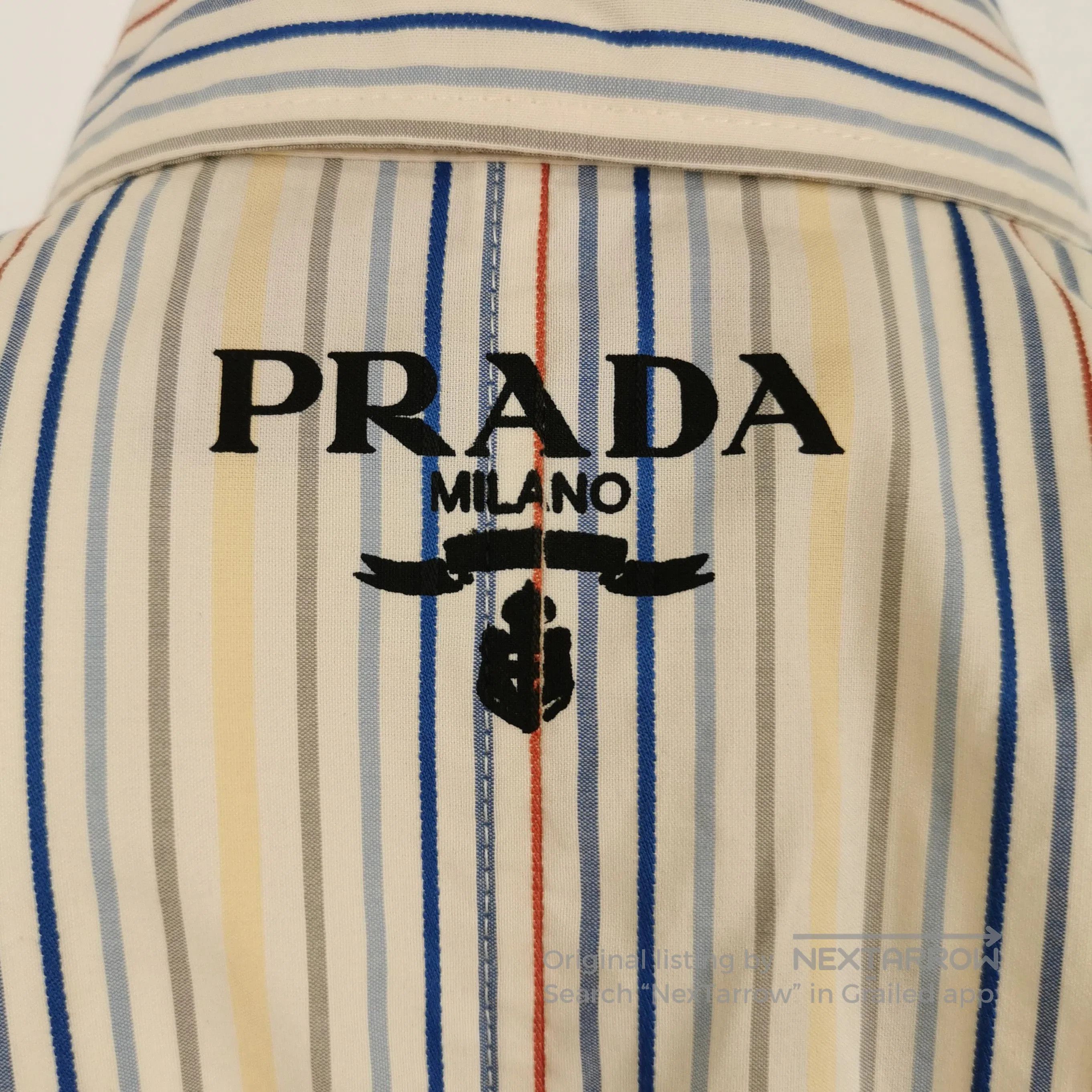 Prada Prada Striped Long Sleeve Mermaid Dress . Size S / US 4 / IT 40 - 2 Thumbnail