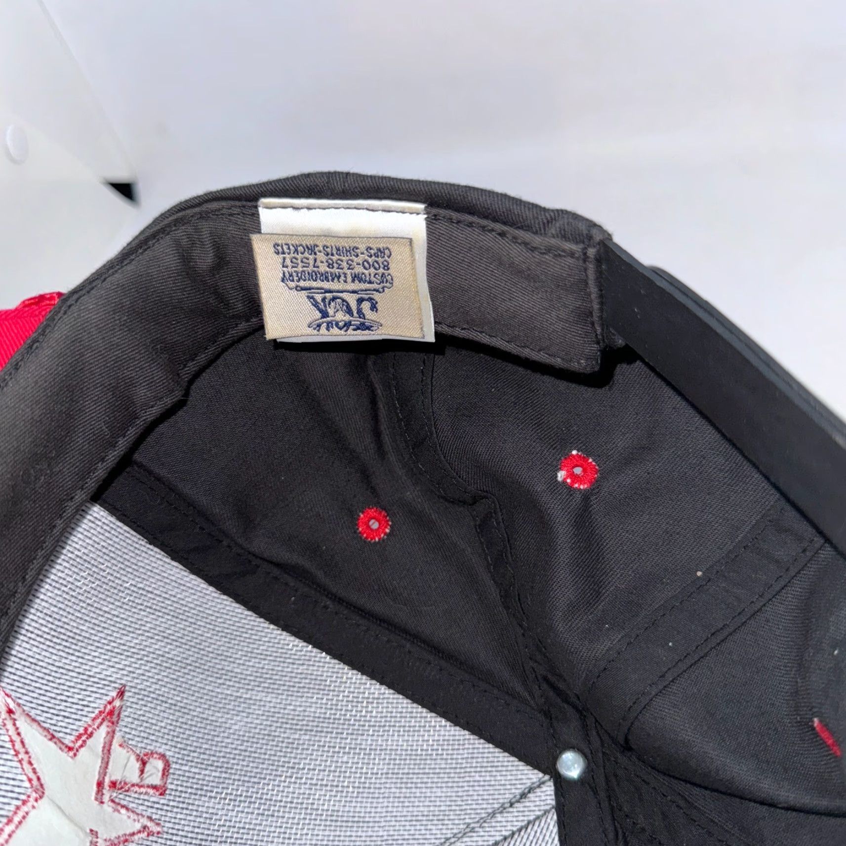 Roper VINTAGE Trail Star Hat Snapback Red Black Adjustable Men Canvas Cotton Logo Cap Size ONE SIZE - 6 Thumbnail