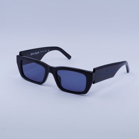 Palm Angels Palm Angels PERI002 PALM 1045 Sunglasses Black Rectangle Size ONE SIZE - 1 Thumbnail
