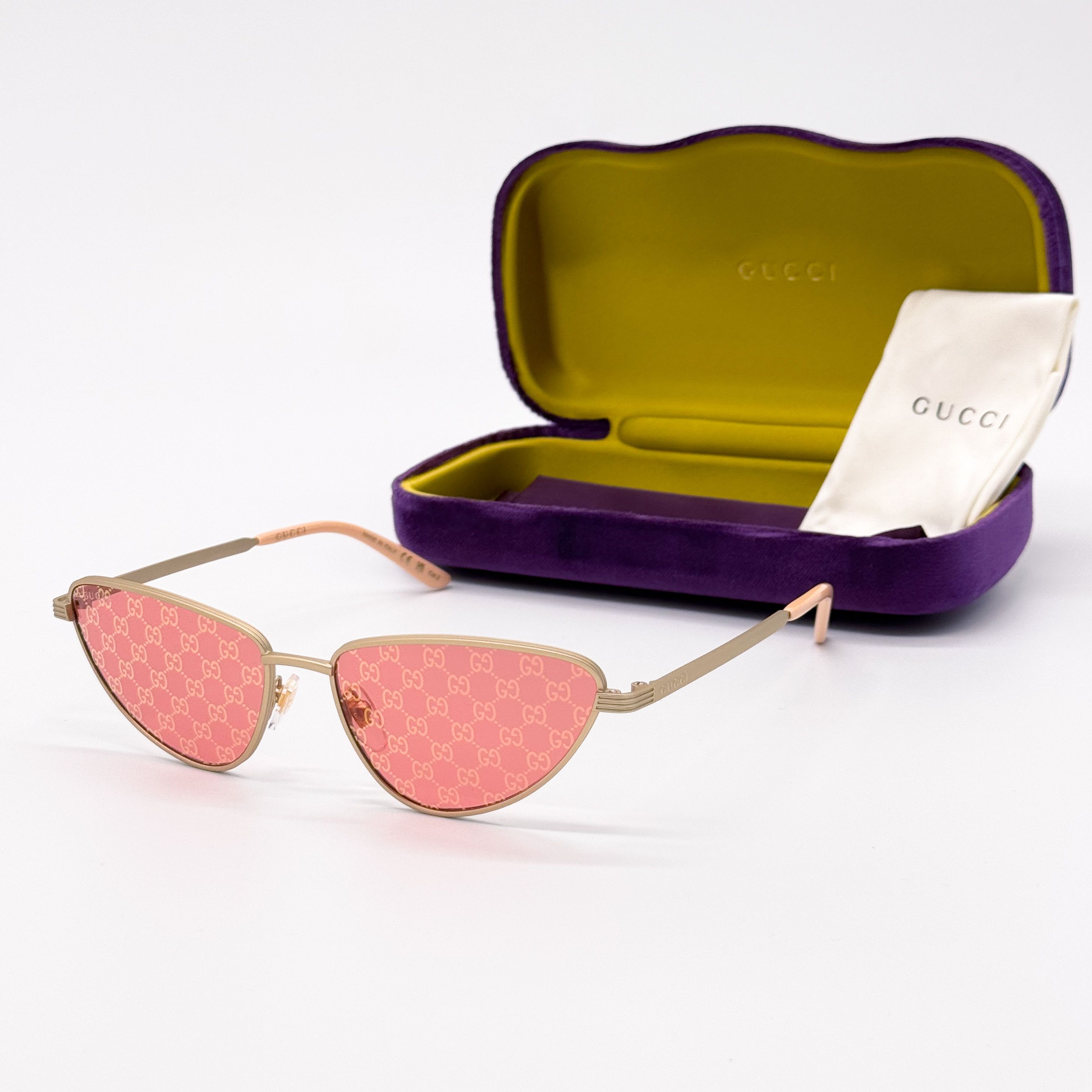 Gucci NEW GUCCI GG1879S 004 GOLD RED WOMEN SUNGLASSES GUCCI Size ONE SIZE - 2 Thumbnail
