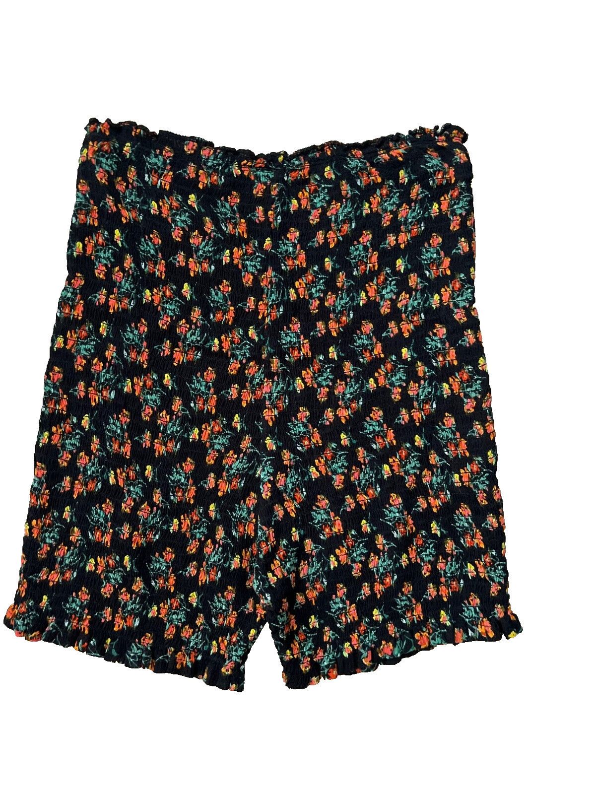 Free People Free People Maia Smocked Shorts Black Floral ( S ) Size 28" / US 6 / IT 42 - 5 Thumbnail