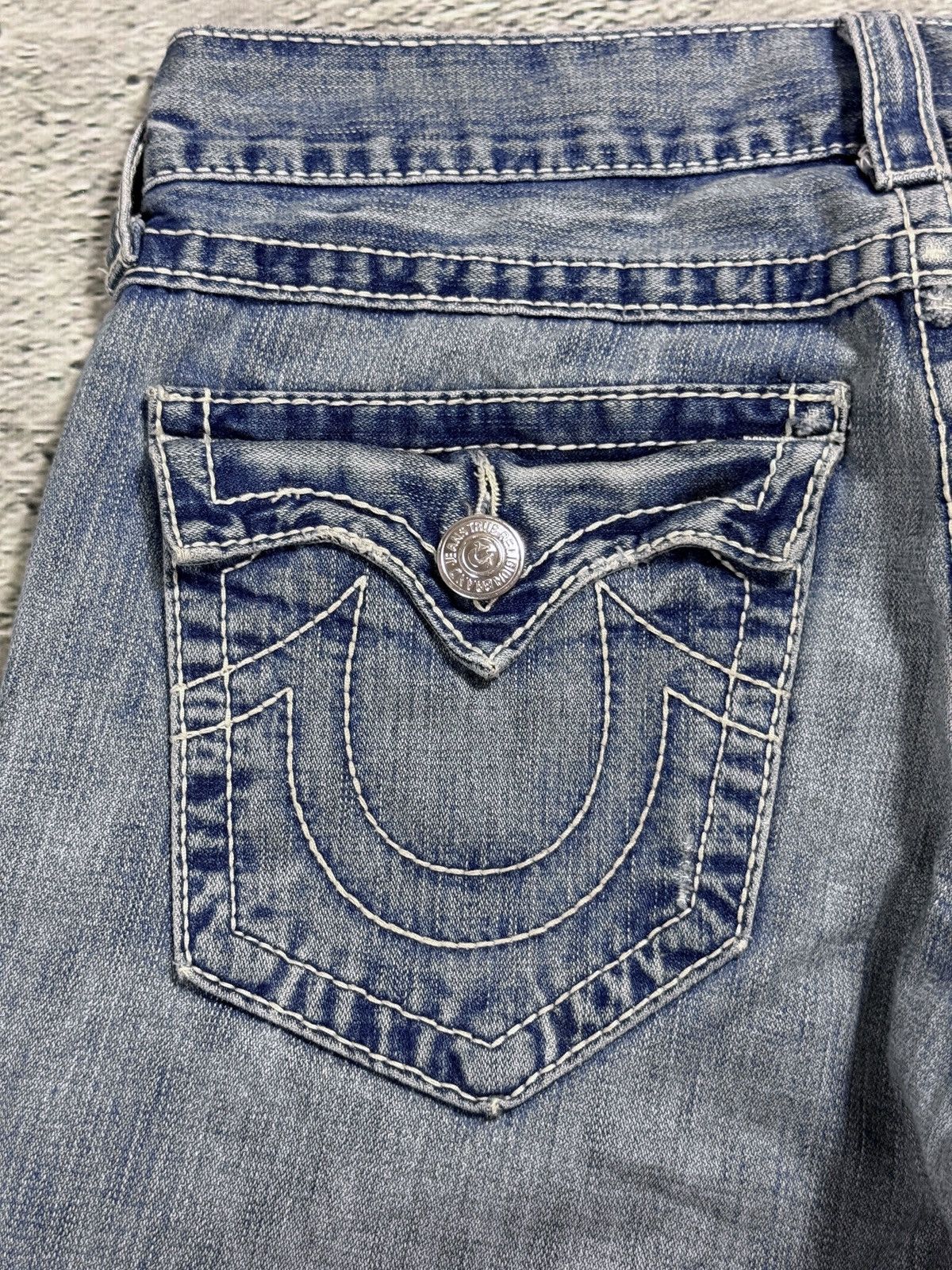 True Religion True Religion Joey jeans vintage denim pants flared blue Size US 31 - 3 Thumbnail