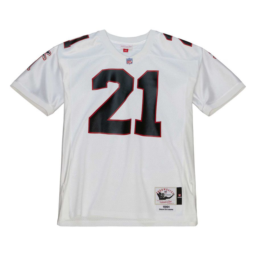 Mitchell & Ness Authentic Deion Sanders Mitchell Ness 1991 Falcons Jersey Size US XXL / EU 58 / 5 - 2 Thumbnail