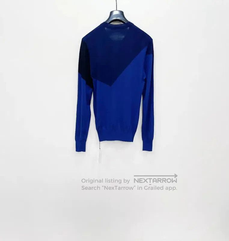 Neil Barrett Neil Barrett Deep Blue Wool Sweater for Men . Size US S / EU 44-46 / 1 - 2 Thumbnail