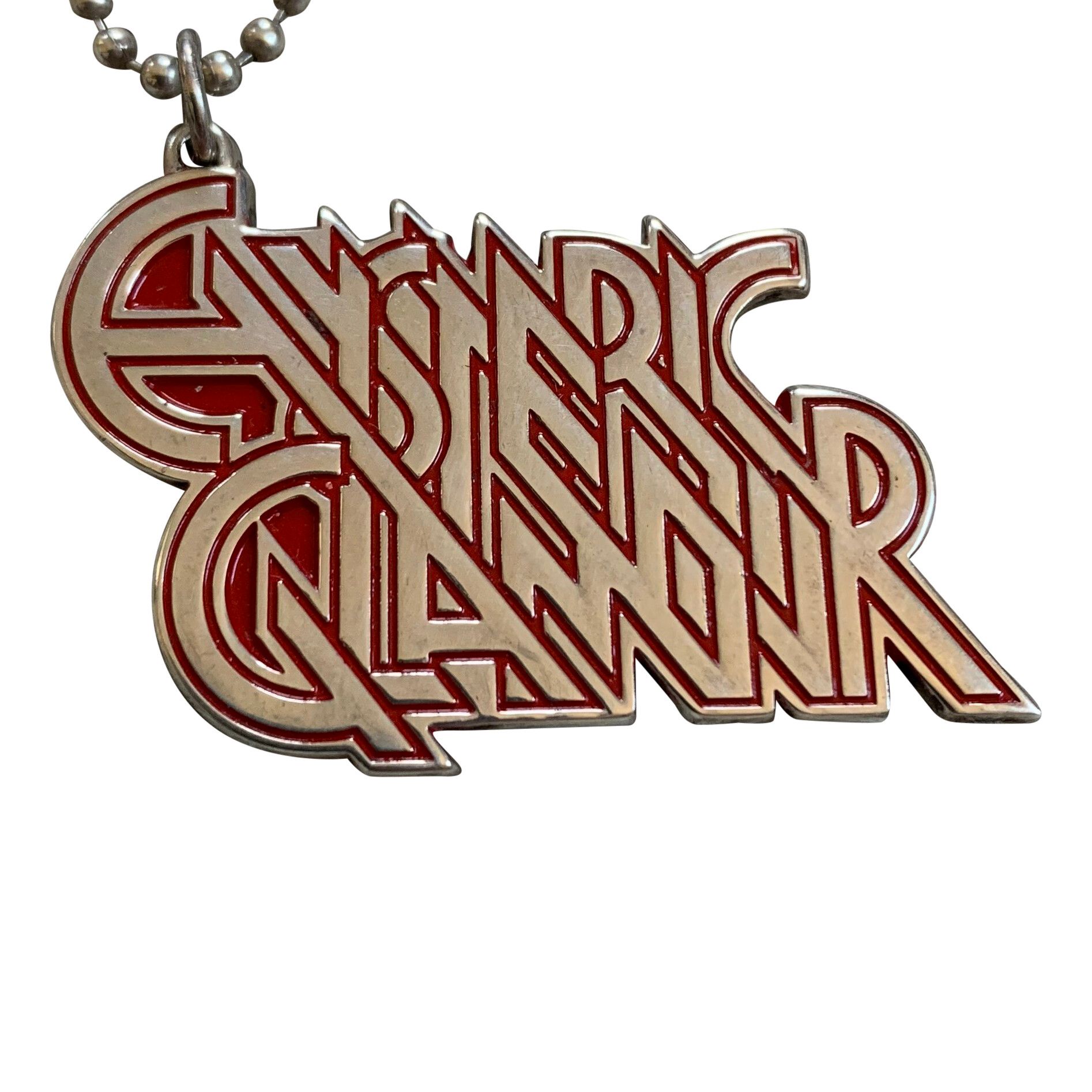 image of Hysteric Glamour Sterling Silver Logo Necklace, Men's