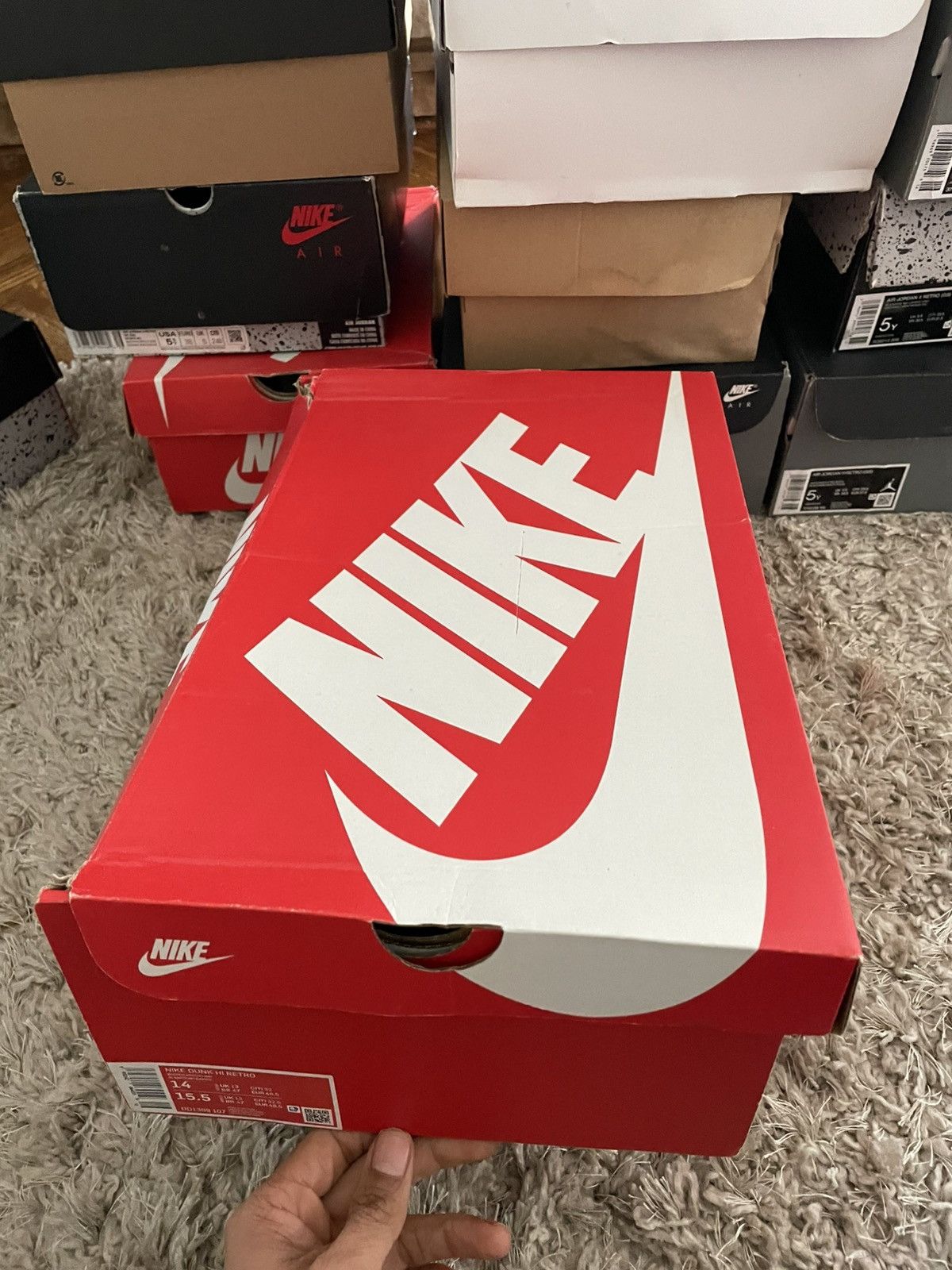 Nike Nike Dunk High Cargo Khaki Size US 14 / EU 47 - 12 Thumbnail