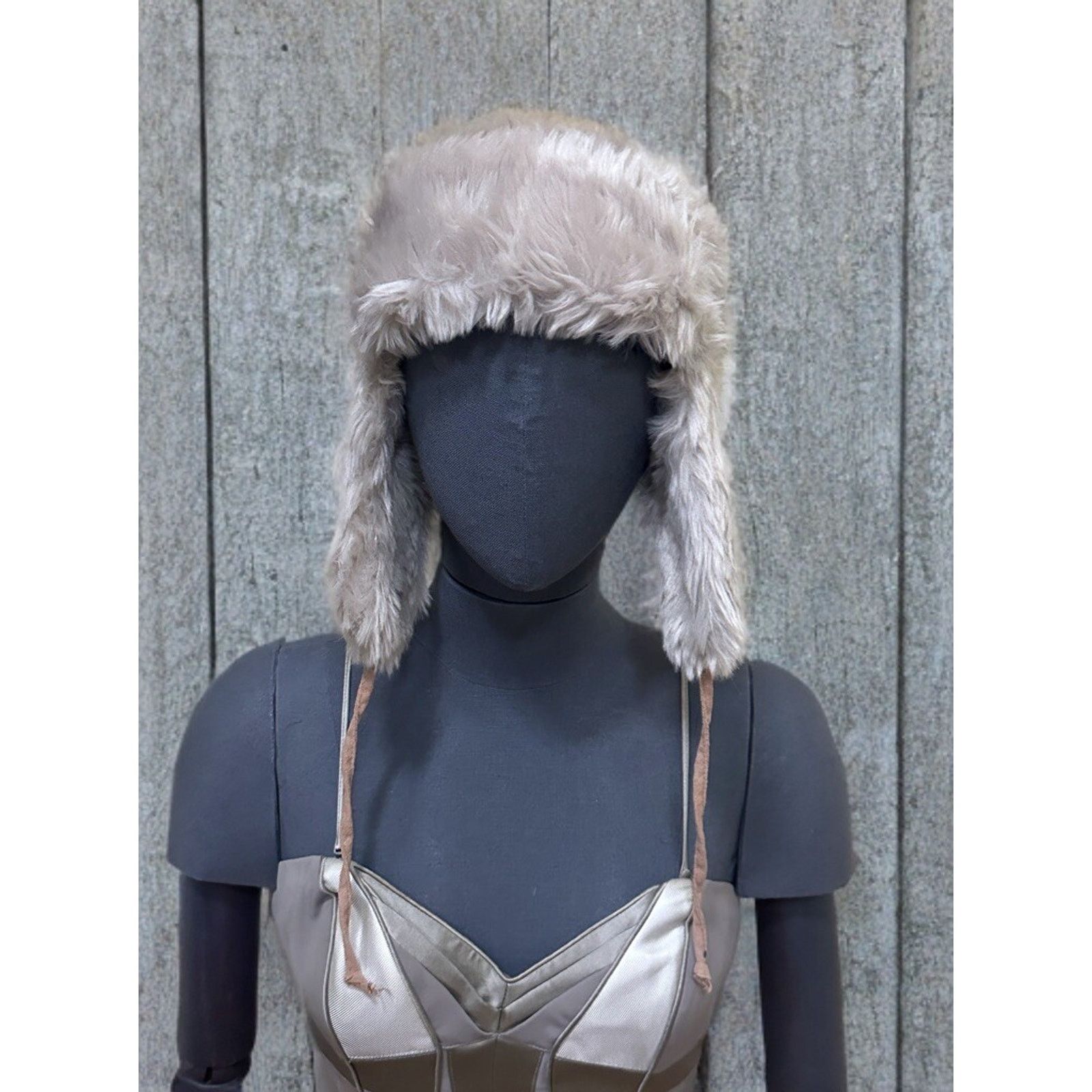 Vintage Vintage Crazy Faux Fur Trapper Y2K Cute Fuzzy Ushanka Hat Size ONE SIZE - 1 Thumbnail