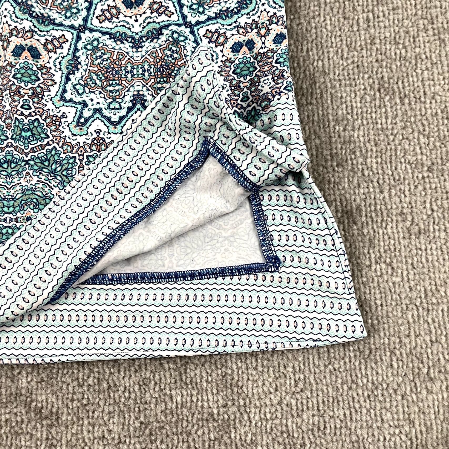 Vintage CABANA LIFE Top Womens Large Blue White Blouse 3/4 Sleeves Stretch Beach Preppy Size L / US 10 / IT 46 - 7 Thumbnail