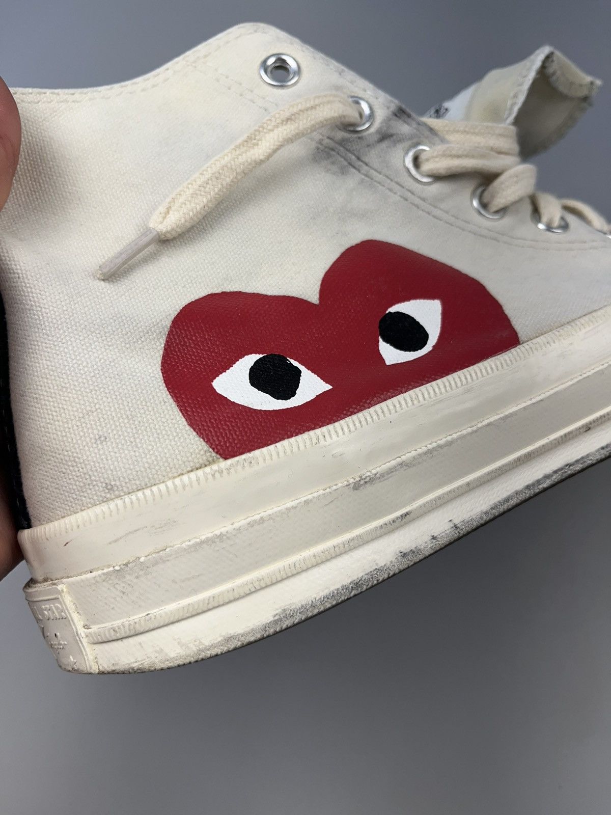 Comme des Garcons × Comme des Garcons PLAY × Converse Comme des Garçons PLAY x Converse High Steel Shoes CDG Size US 11 / EU 44 - 8 Thumbnail