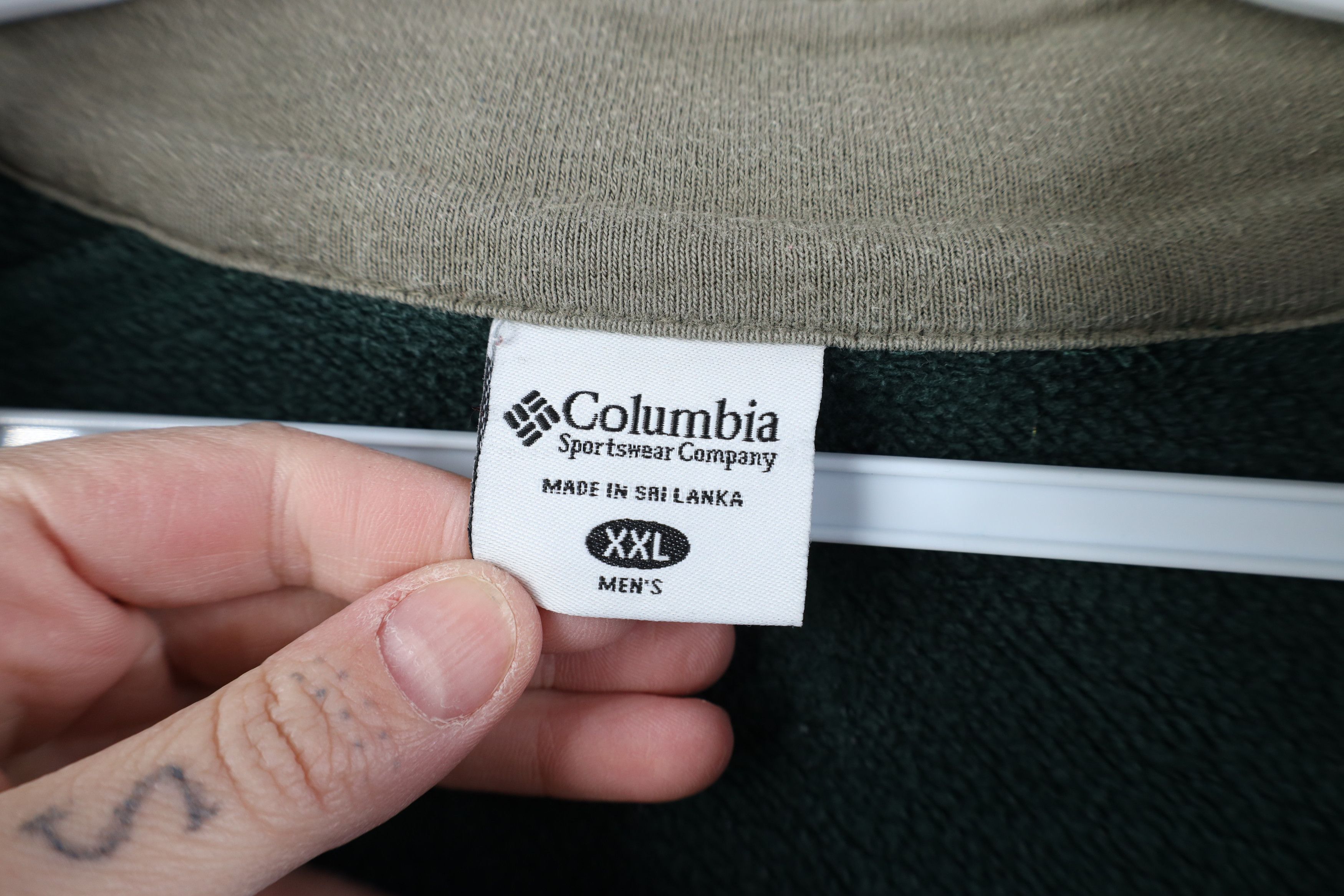 Columbia Vintage 90s Y2K Columbia Elbow Patch 1/4 Half Zip Sweatshirt Size US XXL / EU 58 / 5 - 6 Thumbnail