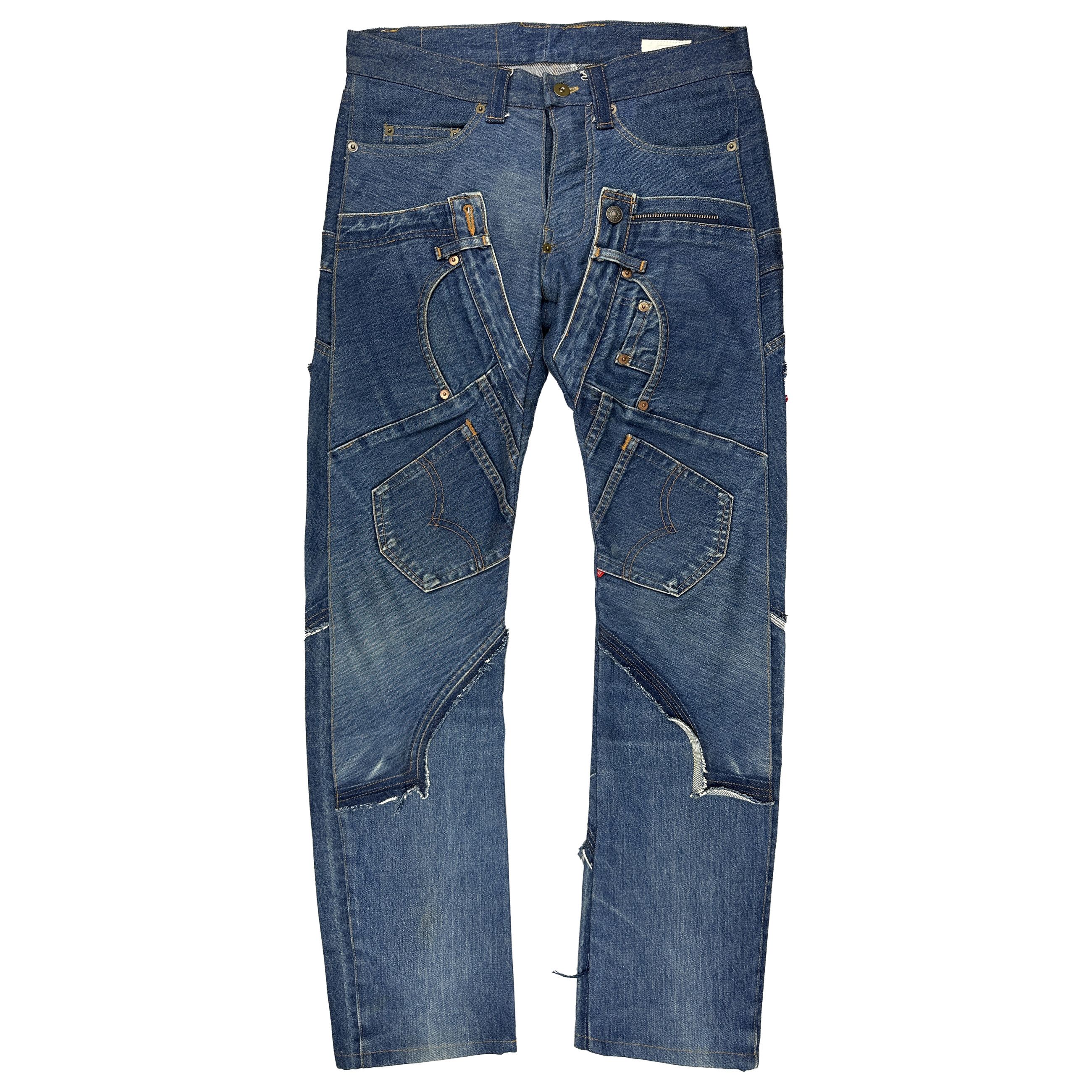 20471120 Paper Reconstructed Jeans Size US 30 / EU 46 - 1 Thumbnail