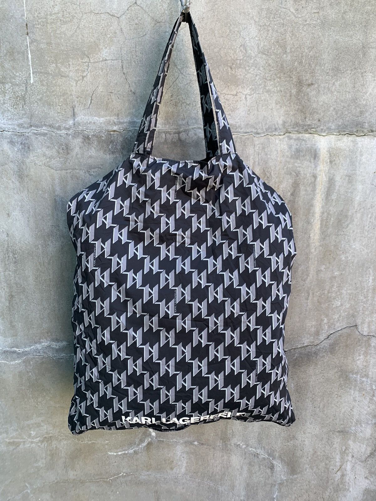 Karl Lagerfeld K/ikonik Monogram Nylon Tote Bag Size ONE SIZE - 7 Thumbnail