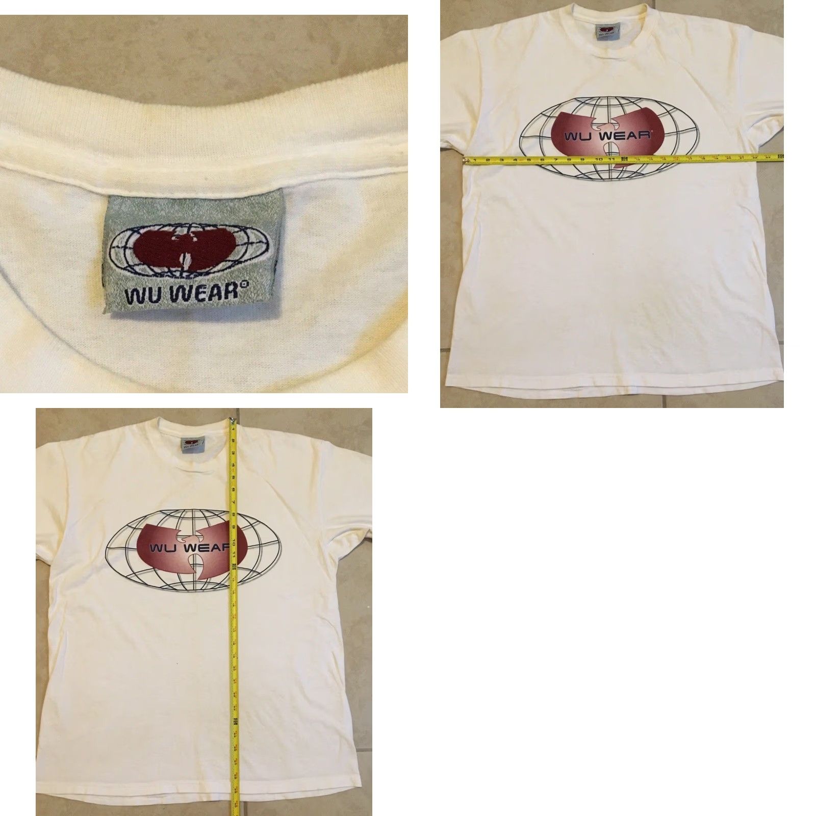 Vintage VINTAGE Wu Wear Shirt XL 90s Hip Hop New York City USA Rap Tee 80s 90s Mobb Deep Raekwon Method Man Redman Tupac Rza Gza Forever NYC Mens XL White Size US XL / EU 56 / 4 - 11 Thumbnail