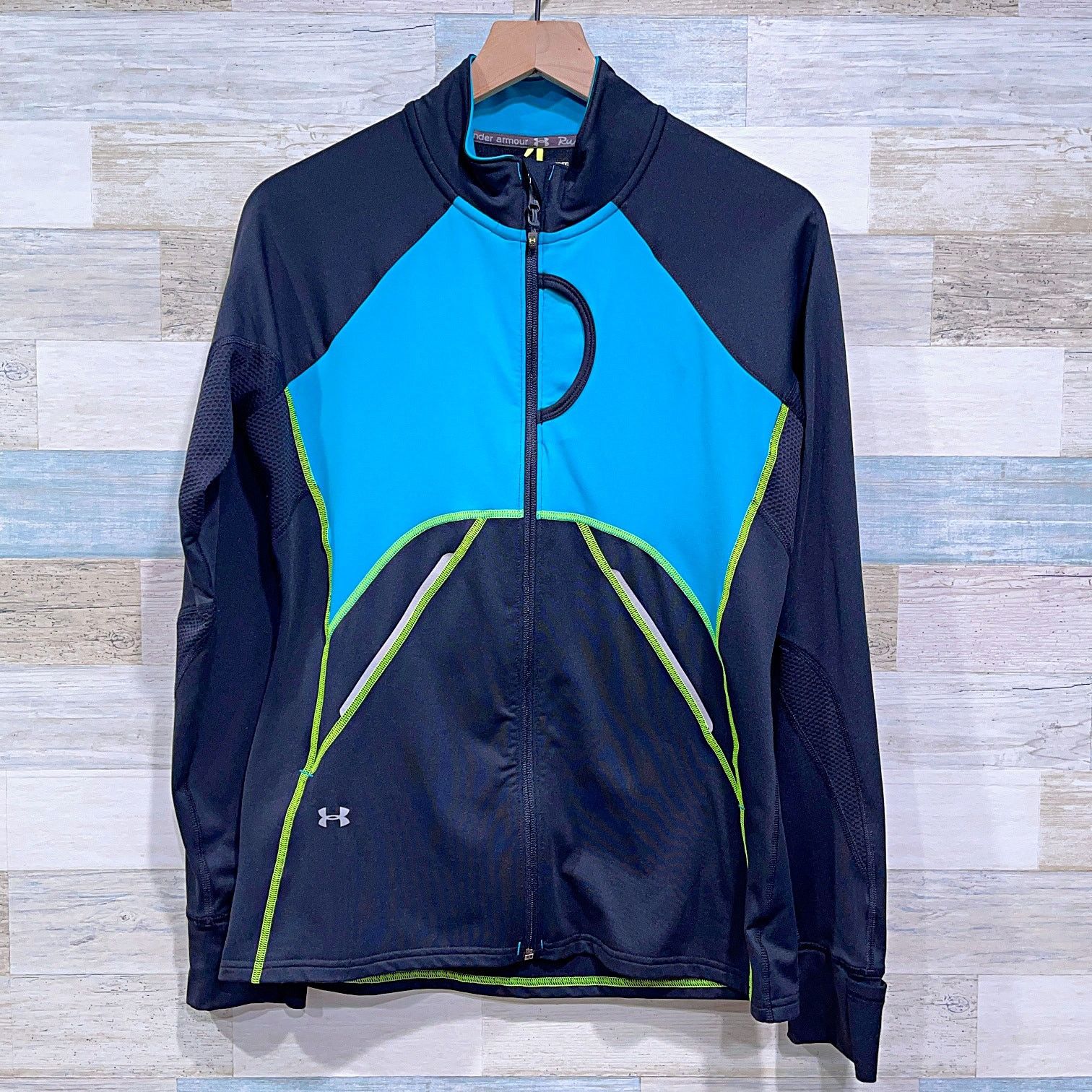 Under Armour Under Armour Run Fitted Running Jacket Black Blue Womens M Size M / US 6-8 / IT 42-44 - 1 Thumbnail